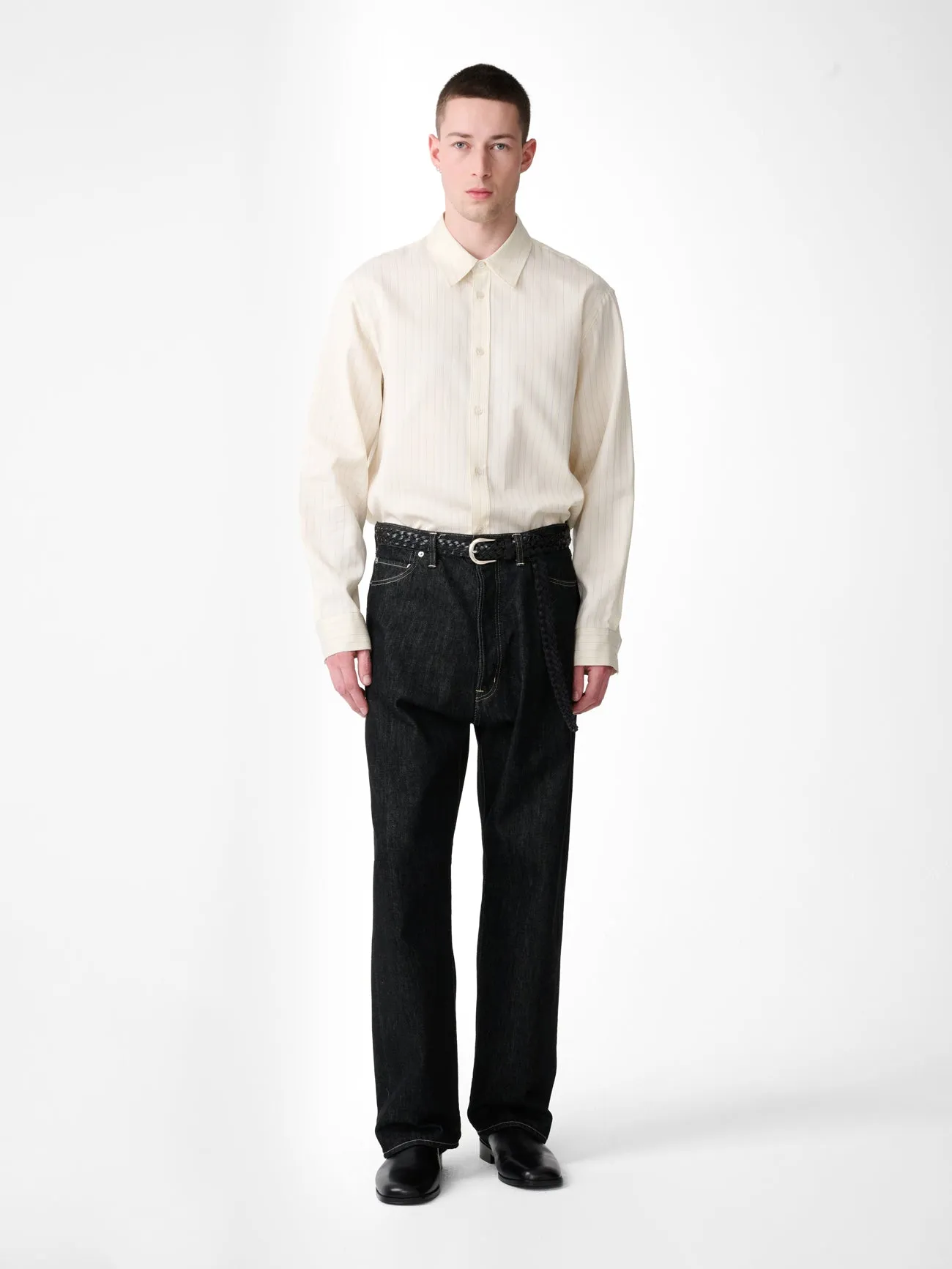 View Shirt in Blue Pinstripe sold by Studio Nicholson