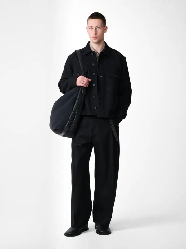 Kelver Wool Jacket in Black made by Studio Nicholson