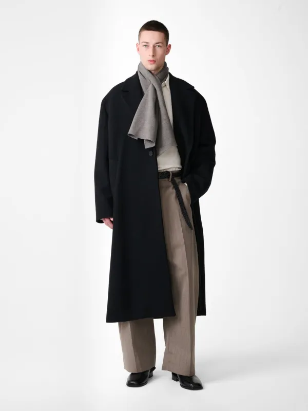 Freeman Wool Coat in Black made by Studio Nicholson