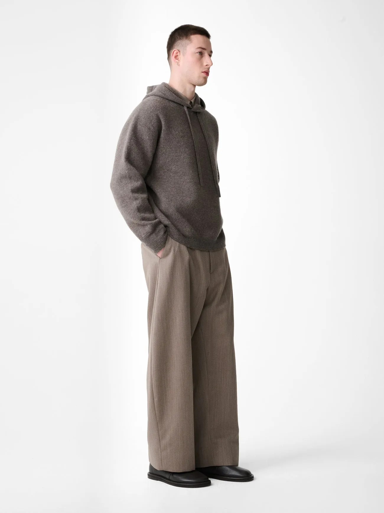 Cope Knit in Mouse sold by Studio Nicholson product image thumbnail 3