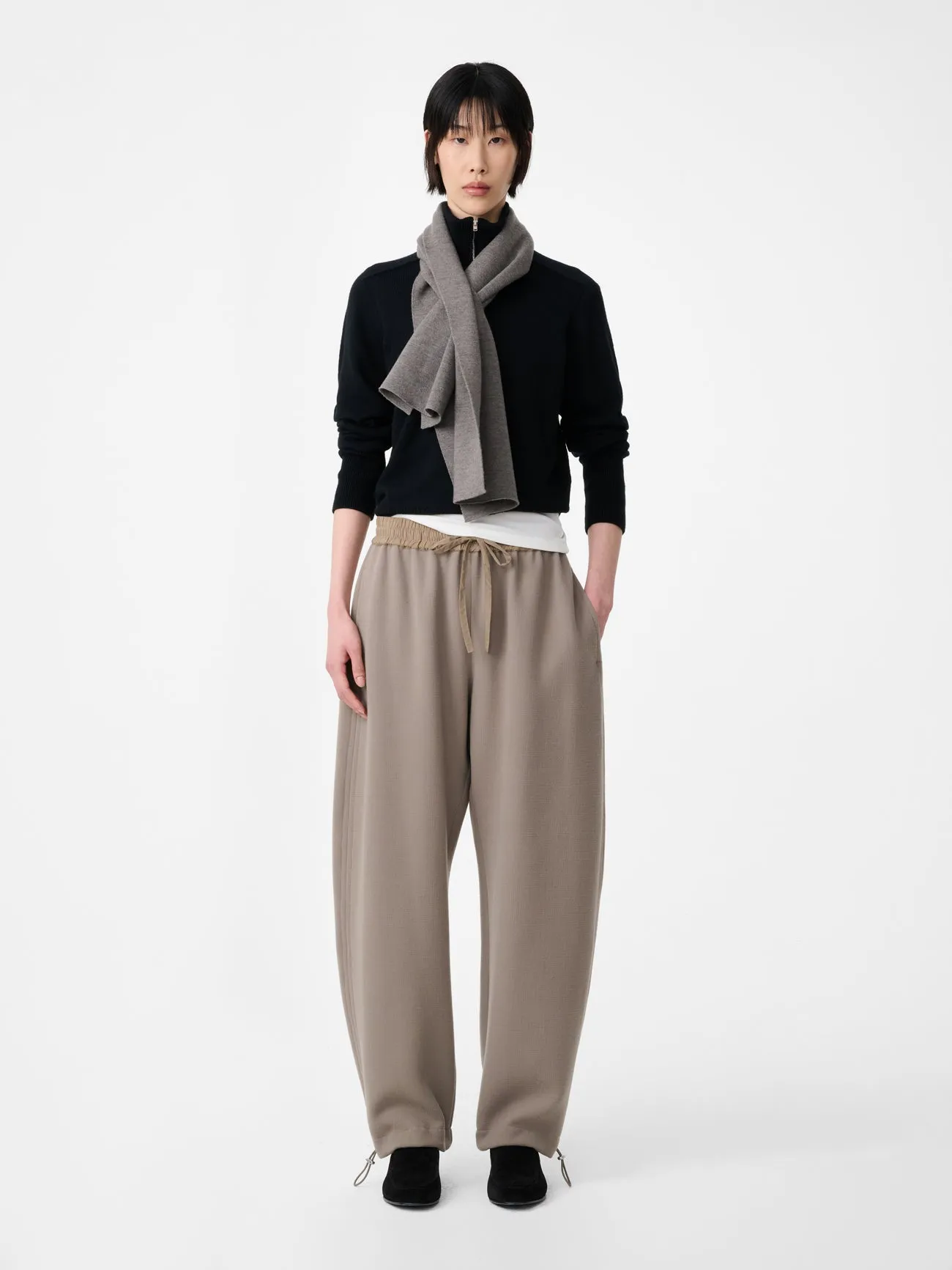Maren Knit Polo in Black sold by Studio Nicholson product image thumbnail 4