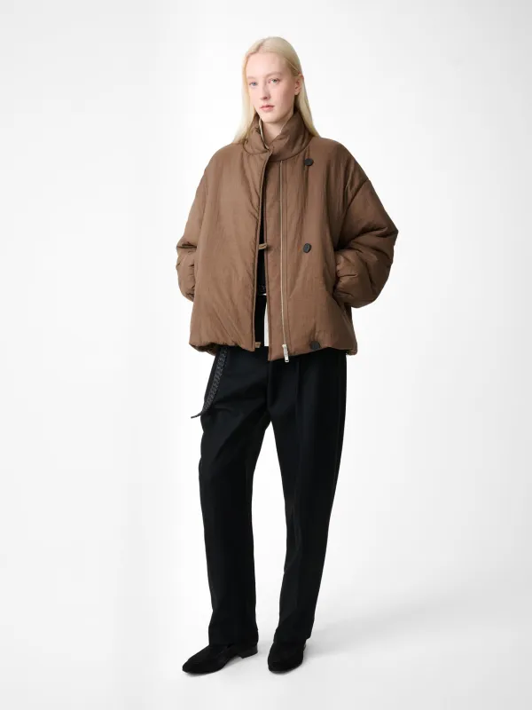 Vaner Padded Jacket in Bark made by Studio Nicholson