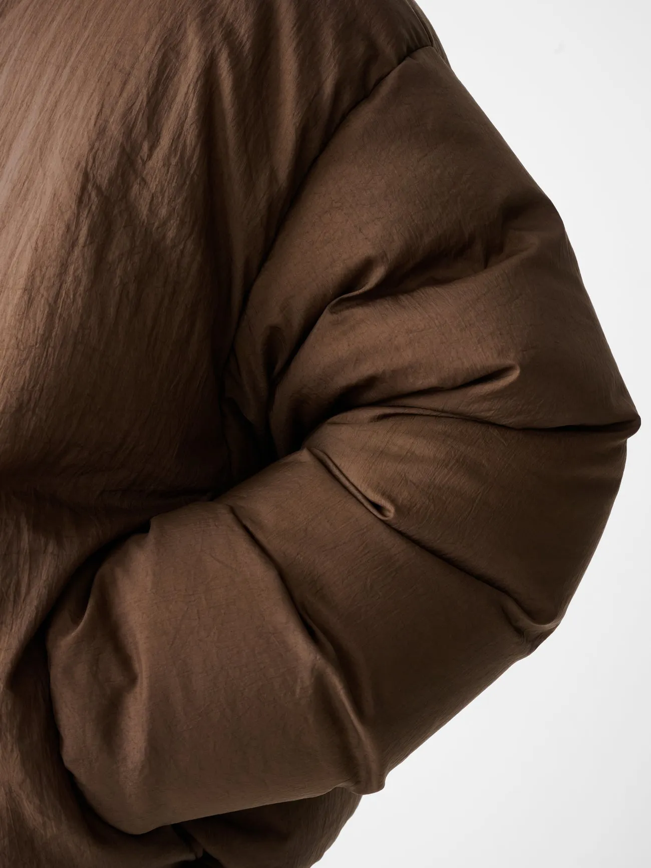 Frye Down Bomber Jacket in Bark sold by Studio Nicholson product image thumbnail 5