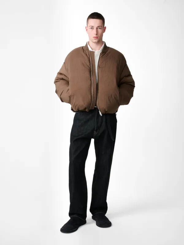 Frye Down Bomber Jacket in Bark made by Studio Nicholson