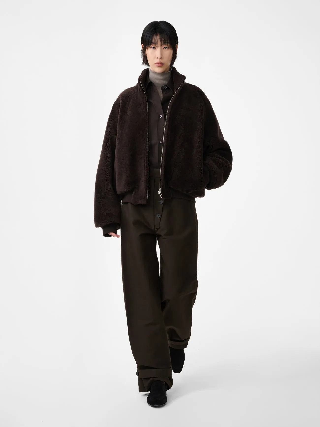 Banthe Jacket in Coffee sold by Studio Nicholson product image thumbnail 4