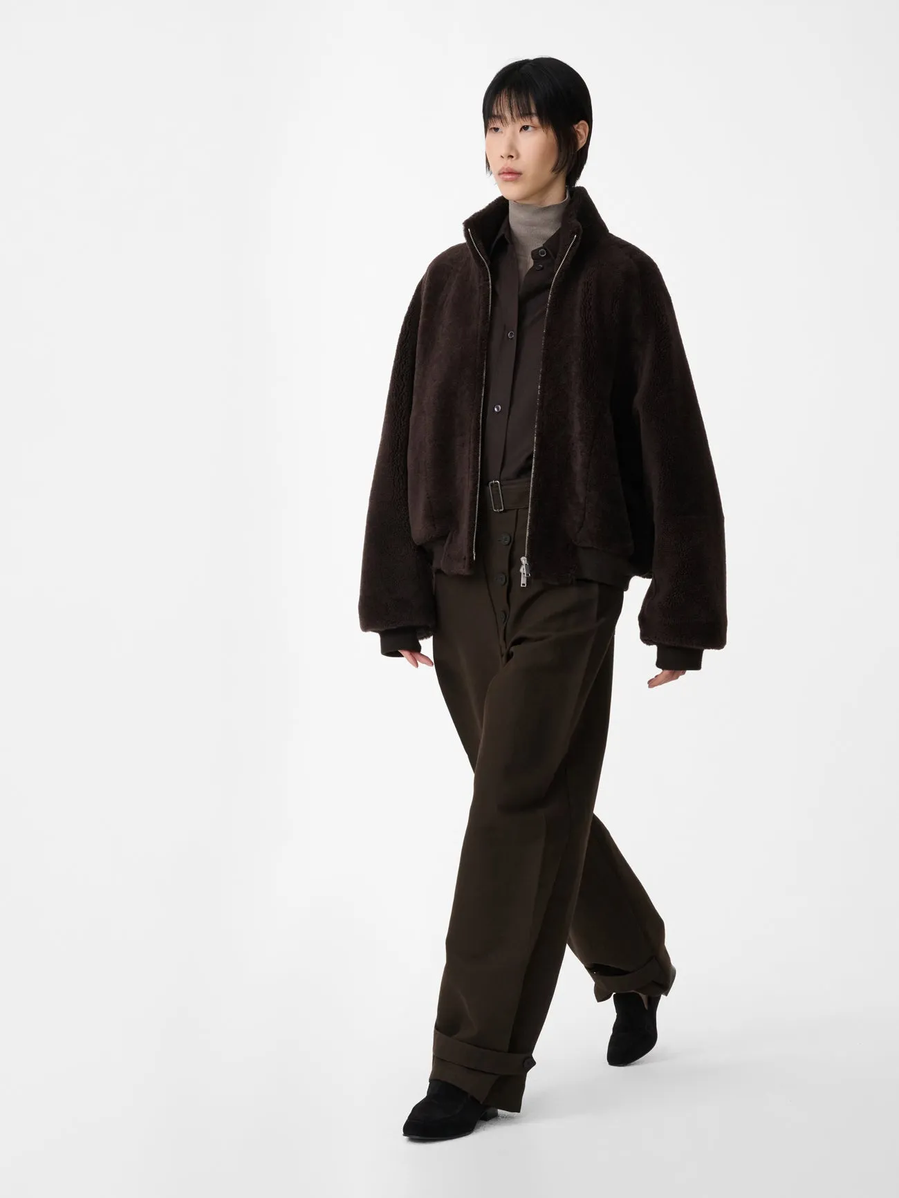 Banthe Jacket in Coffee sold by Studio Nicholson product image thumbnail 5