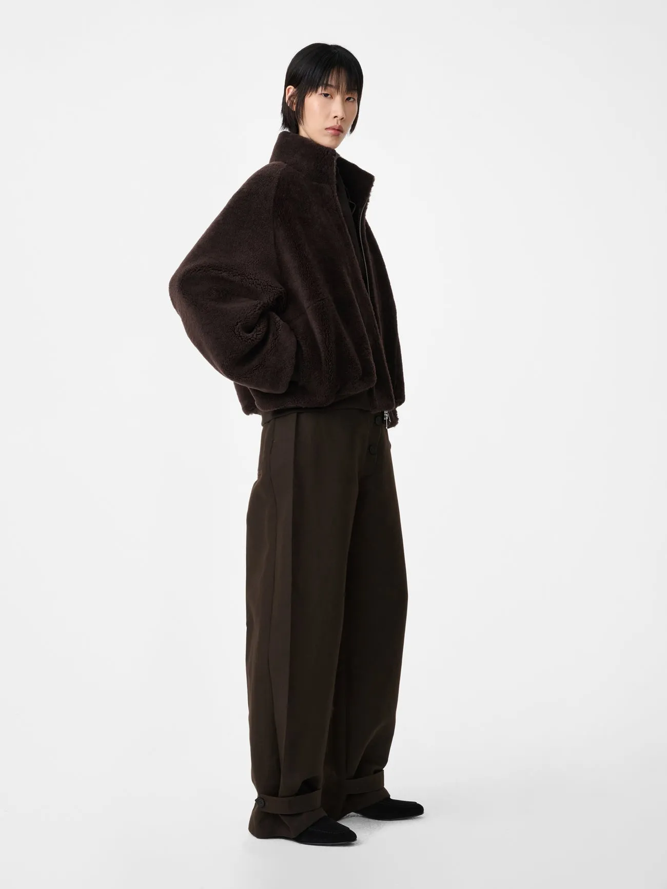 Banthe Jacket in Coffee sold by Studio Nicholson product image thumbnail 2