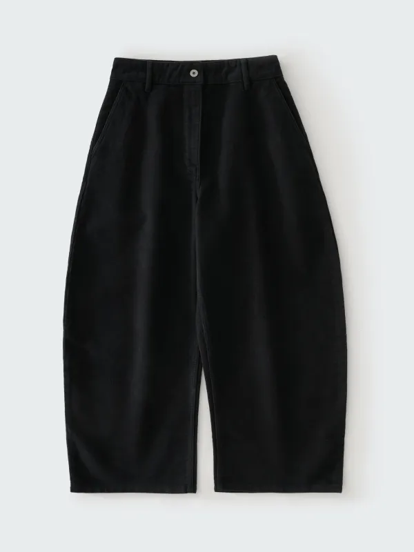 Chalco Molskin Wide Leg Pant in Black made by Studio Nicholson