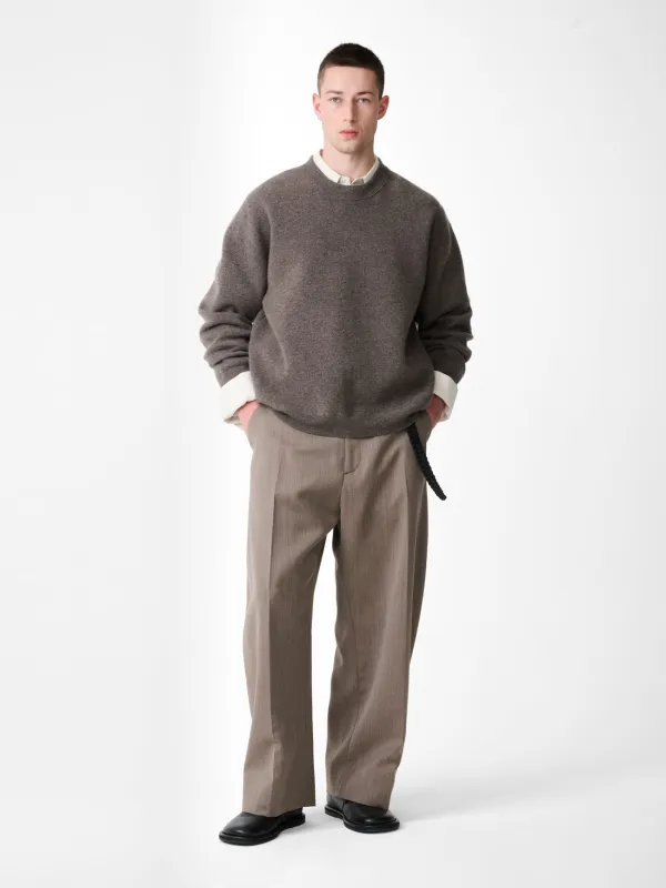 Moray Cashmere Knit in Mouse made by Studio Nicholson