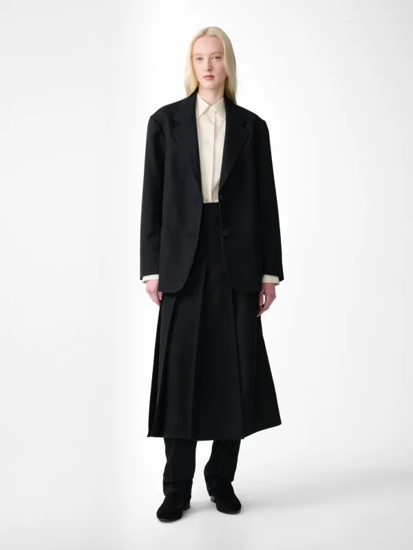 Mazar Wool Twill Jacket in Flint made by Studio Nicholson