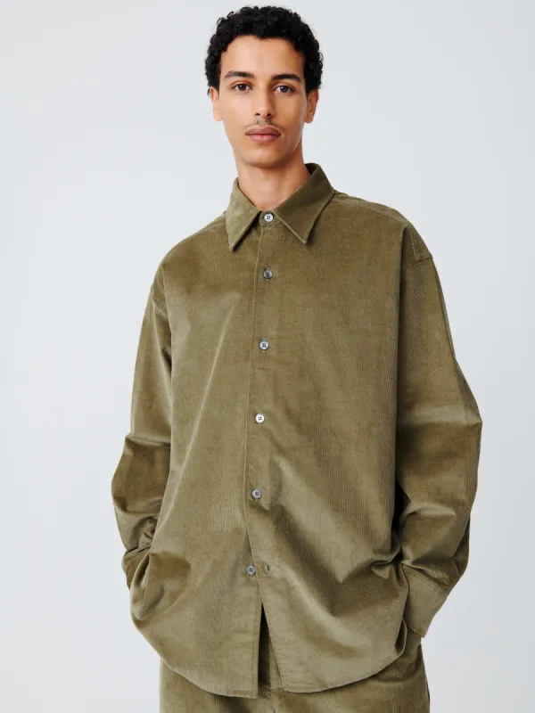 Rosso Shirt in Lichen made by Studio Nicholson