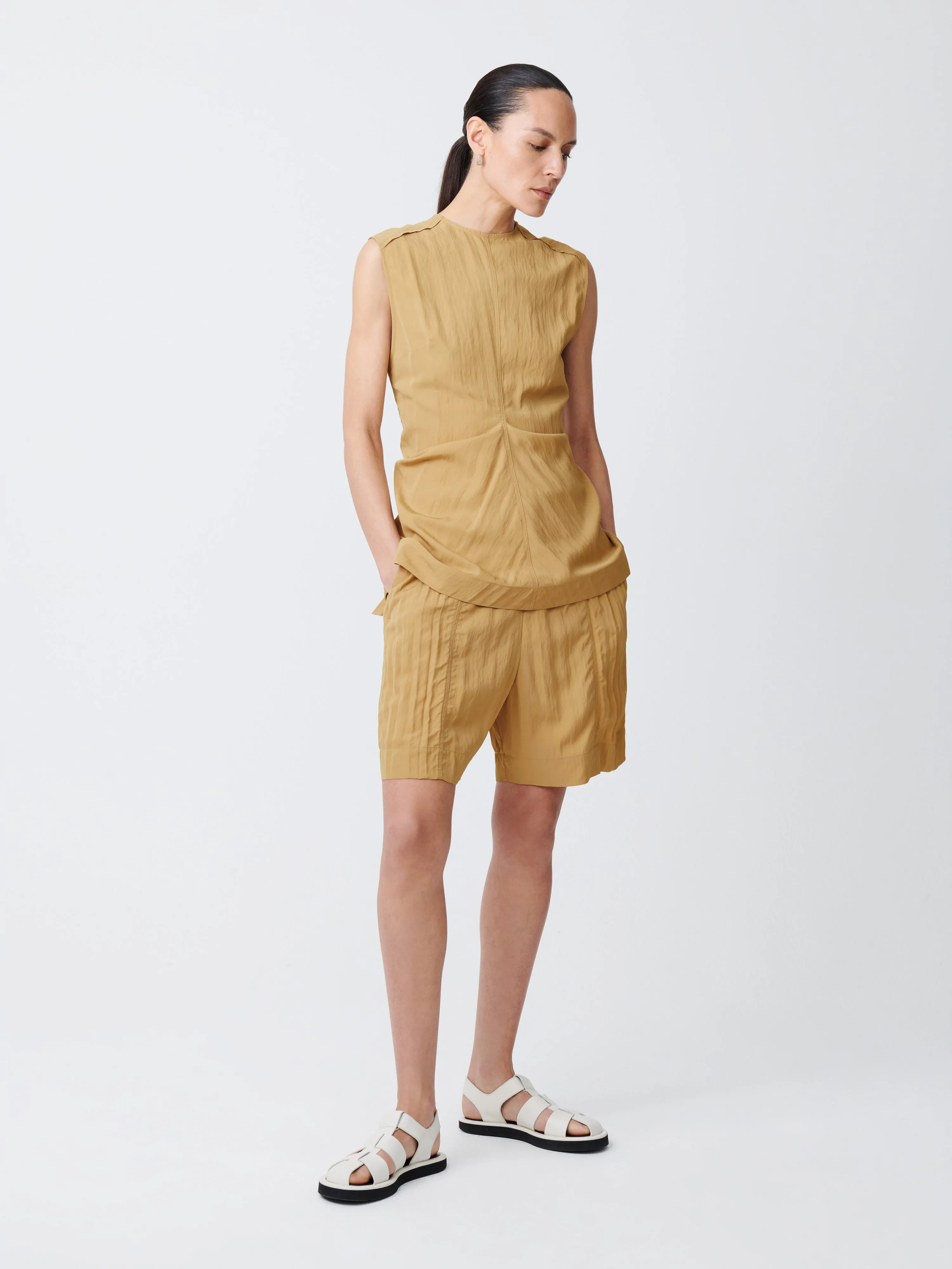 Garda Top in Sand sold by Studio Nicholson product image thumbnail 3