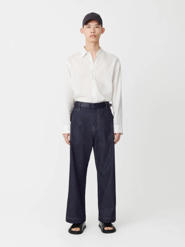 Pyad Denim Pant in Raw Indigo sold by Studio Nicholson