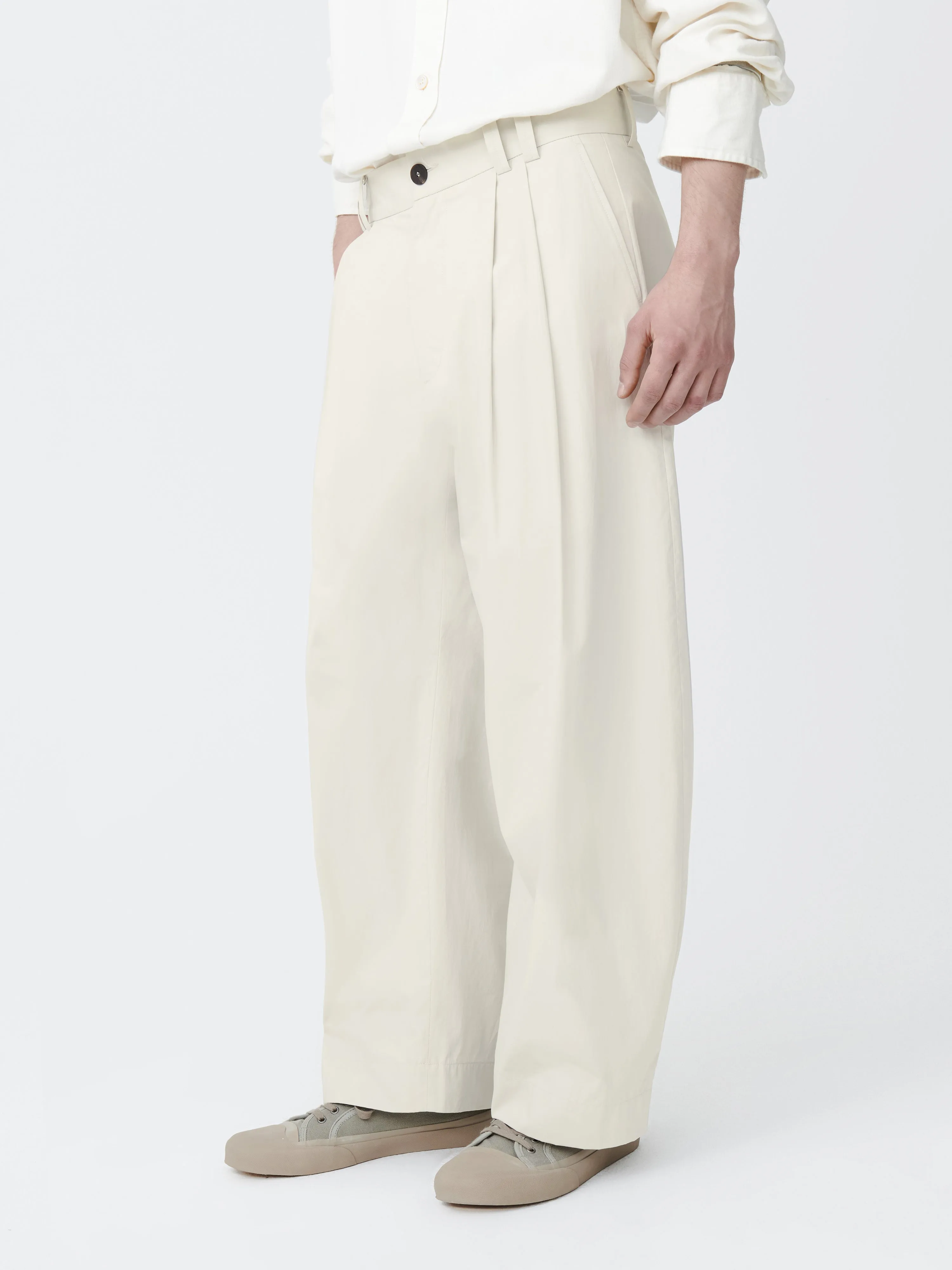 Yale Pant in Cloud sold by Studio Nicholson product image thumbnail 4