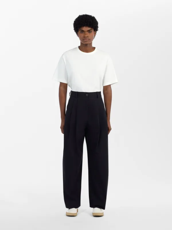 Acuna Pant in Darkest Navy sold by Studio Nicholson