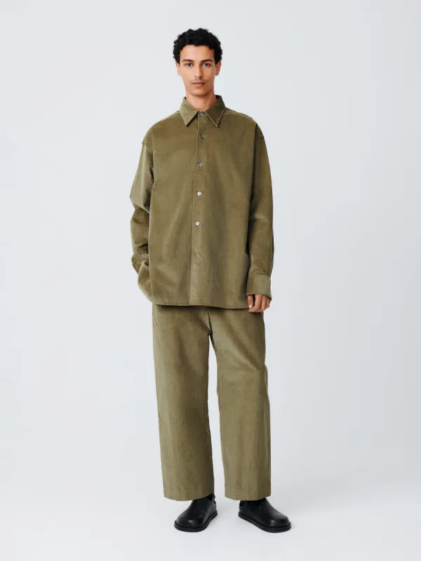 Mappe Corduroy Pant in Lichen made by Studio Nicholson