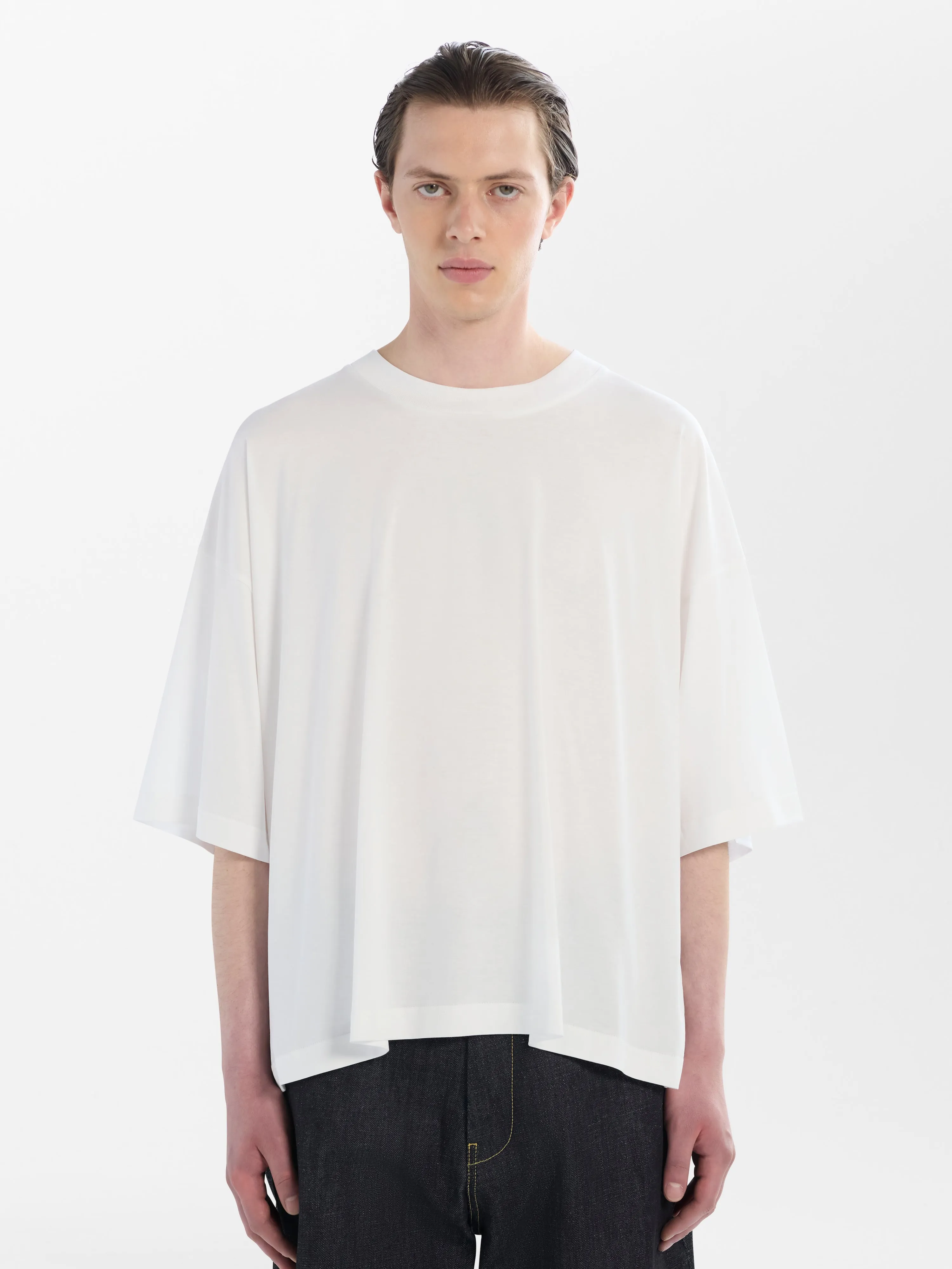 Piu T-Shirt in Optic White sold by Studio Nicholson product image thumbnail 5