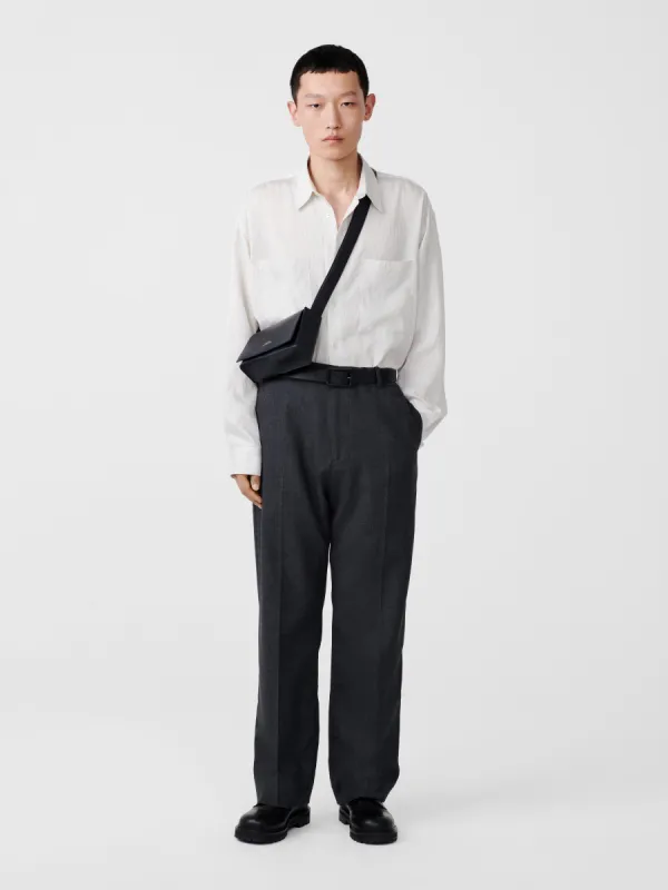 Freeway Tropical Wool Pant in Tarmac sold by Studio Nicholson