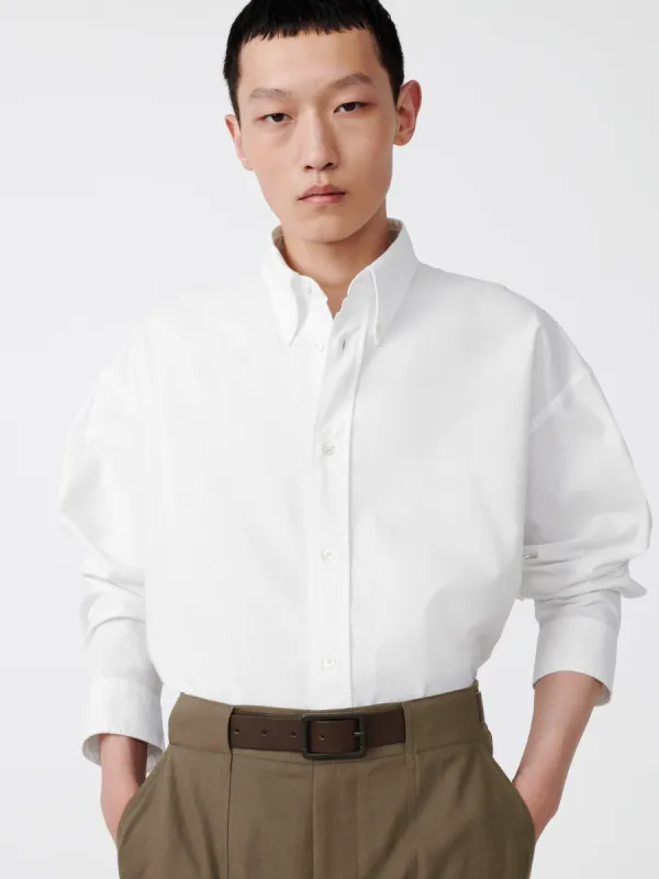 Ruskin Shirt in White sold by Studio Nicholson