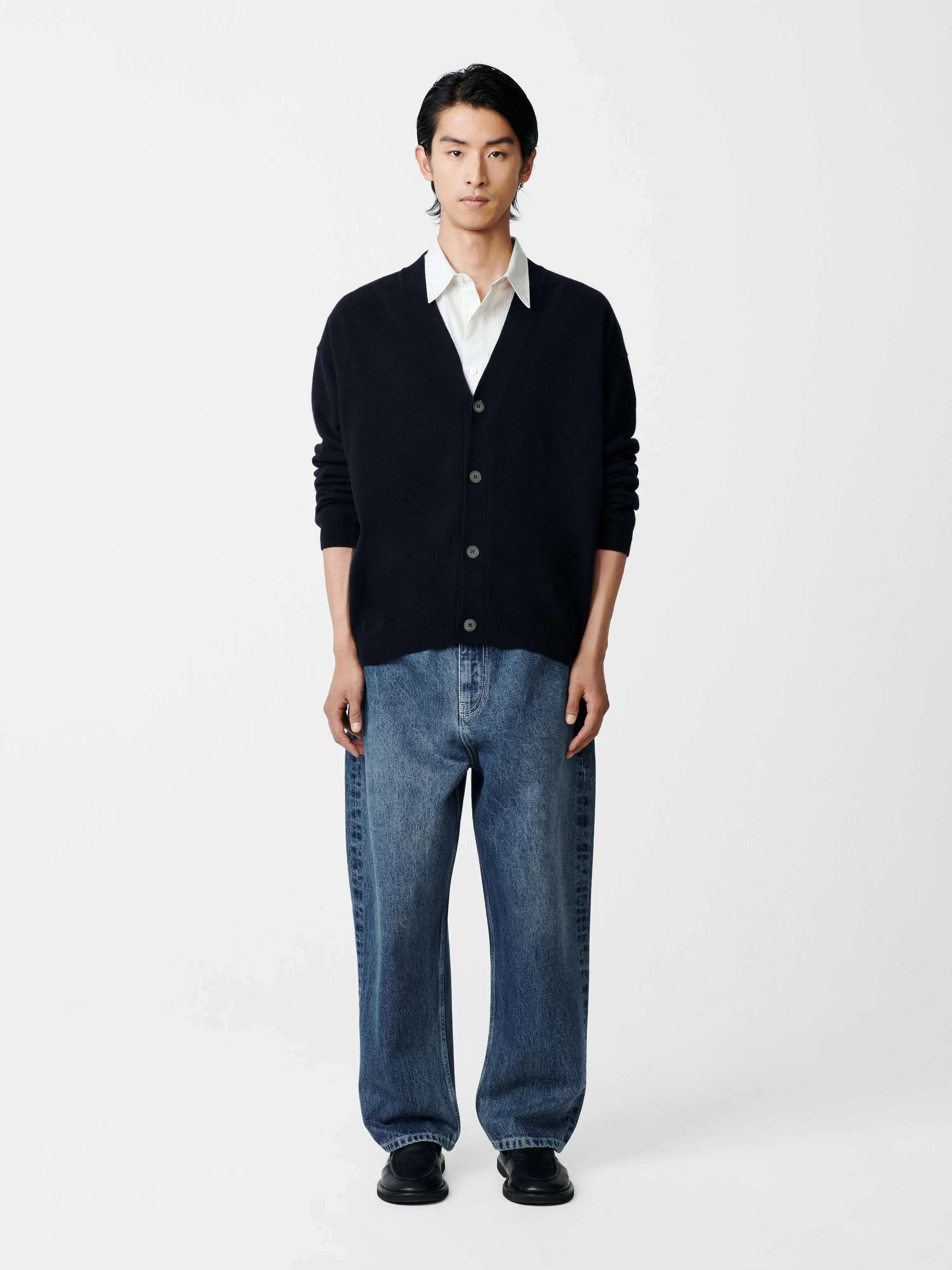 Parr Knit in Darkest Navy sold by Studio Nicholson