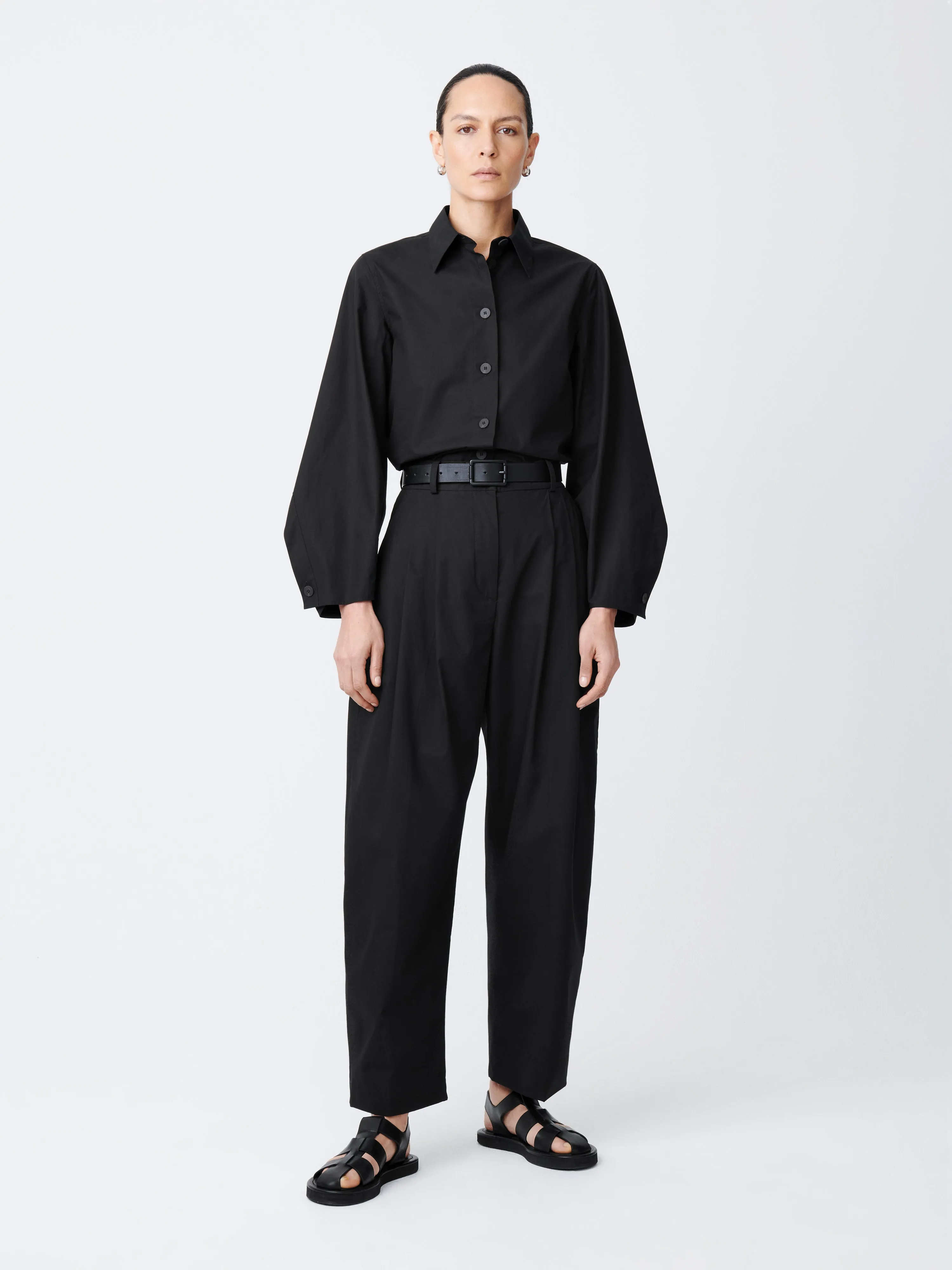 ACUNA SNW - 1305 POWDER COTTON BLACK sold by Studio Nicholson product image thumbnail 2