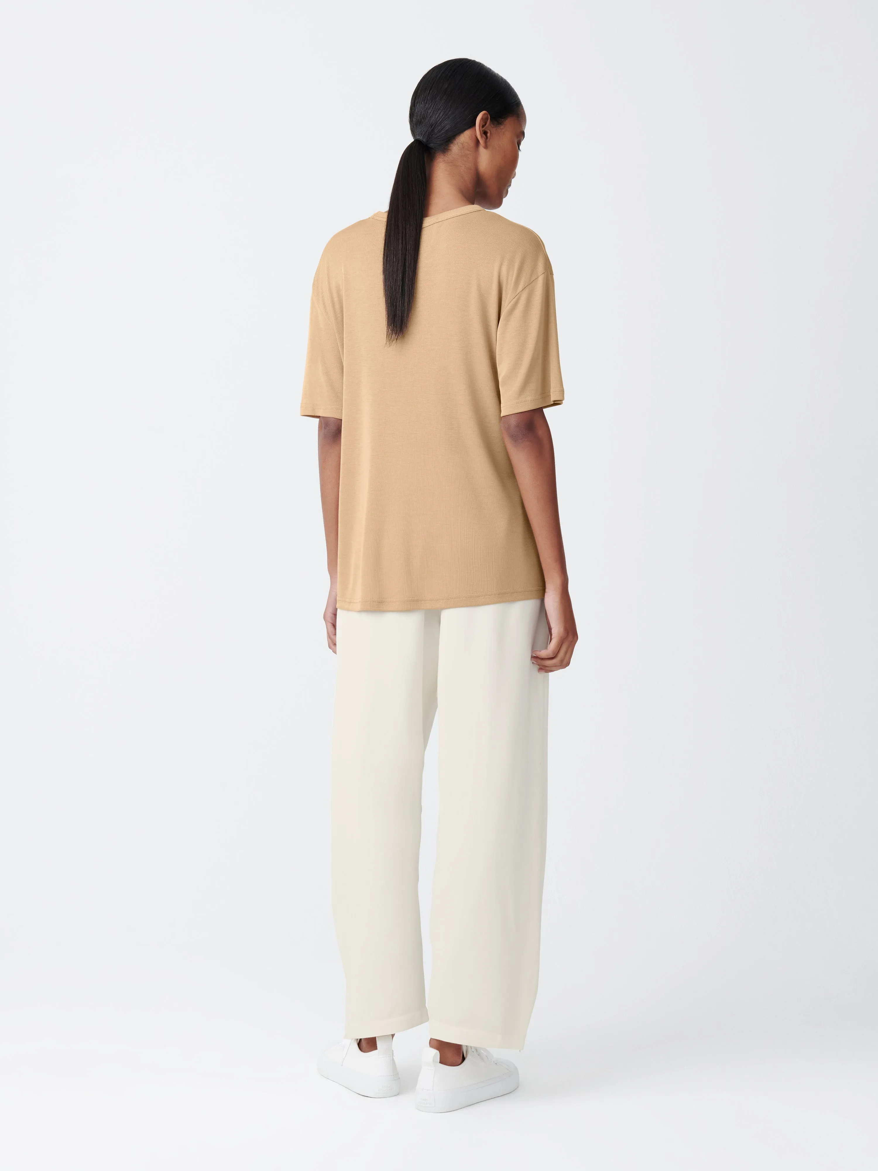 Rond T-Shirt in Sand sold by Studio Nicholson product image thumbnail 4