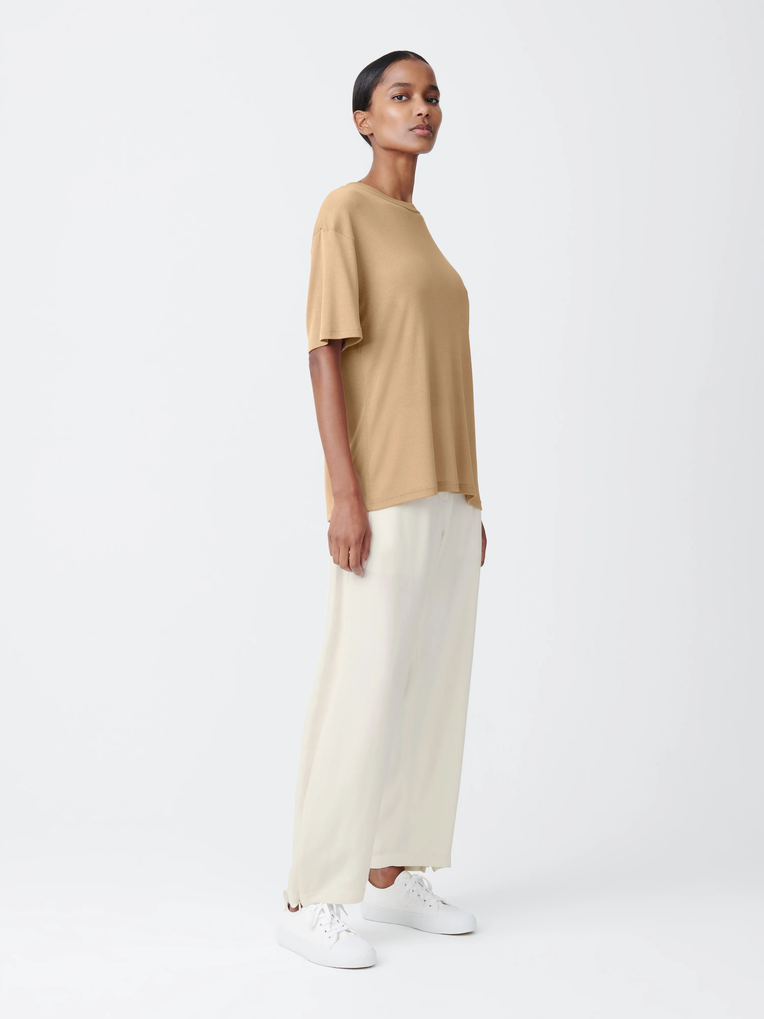 Rond T-Shirt in Sand sold by Studio Nicholson product image thumbnail 3