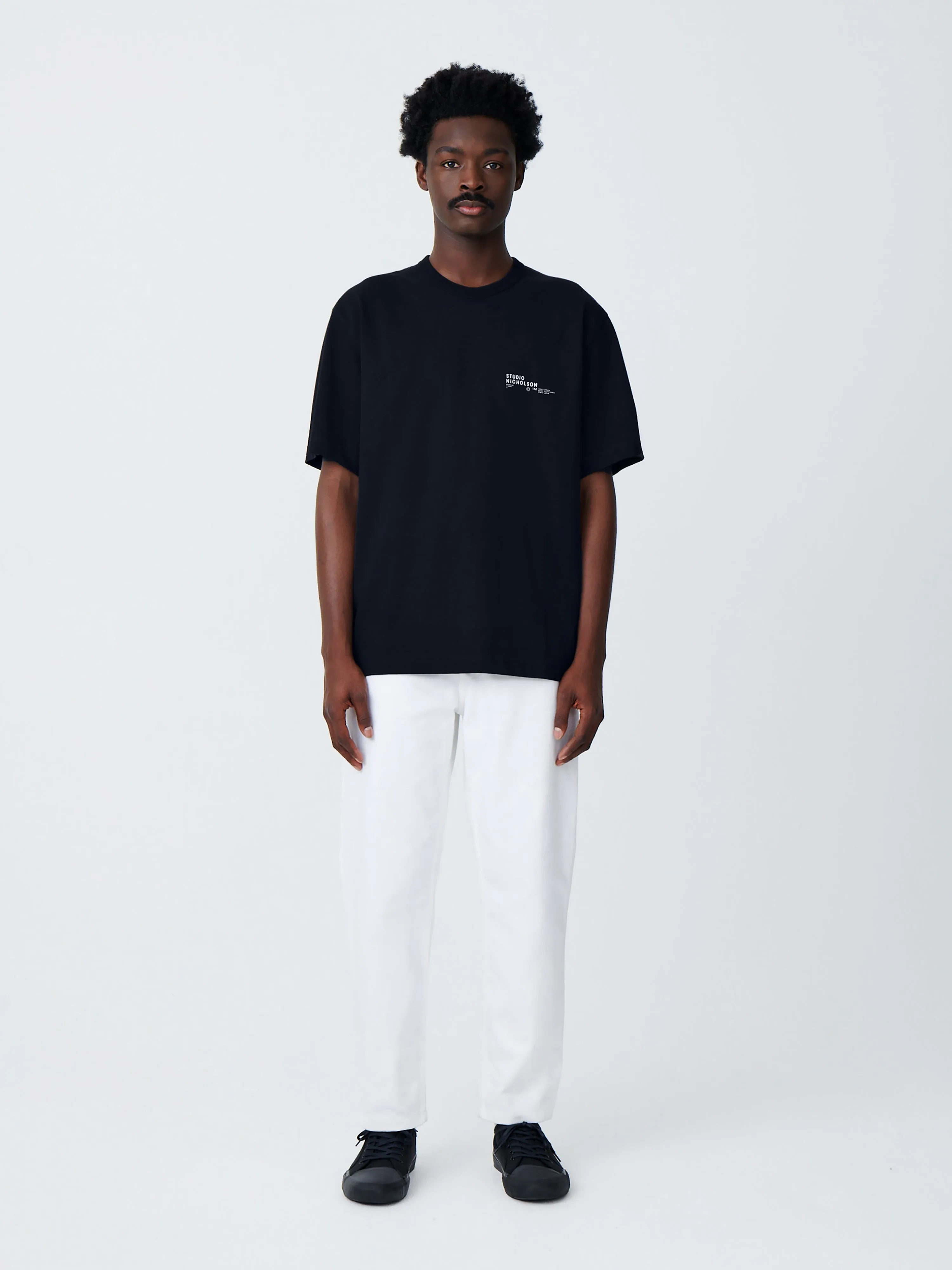 Bill Denim Pant in Optic White sold by Studio Nicholson