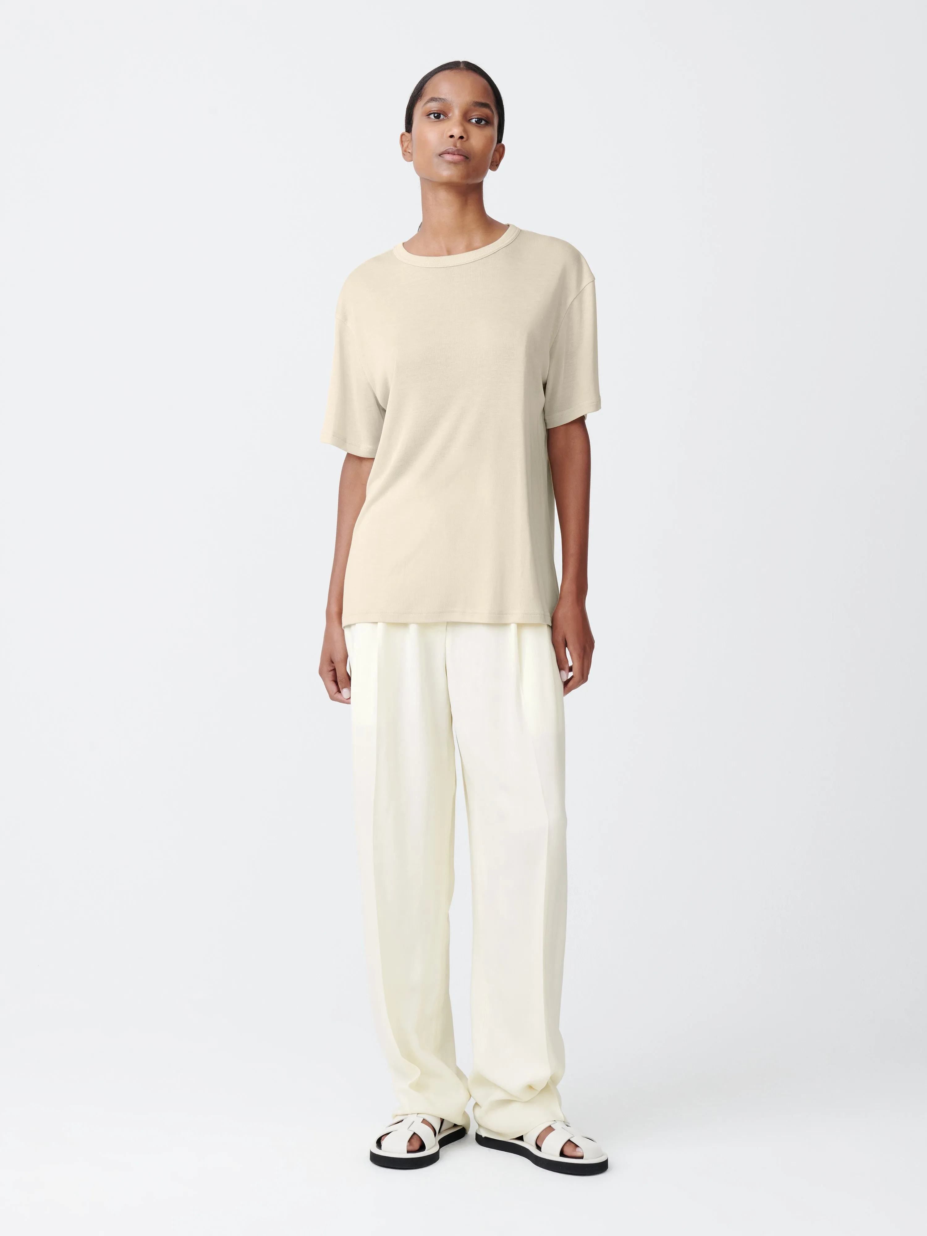 Rond T-Shirt in Bamboo sold by Studio Nicholson product image thumbnail 2