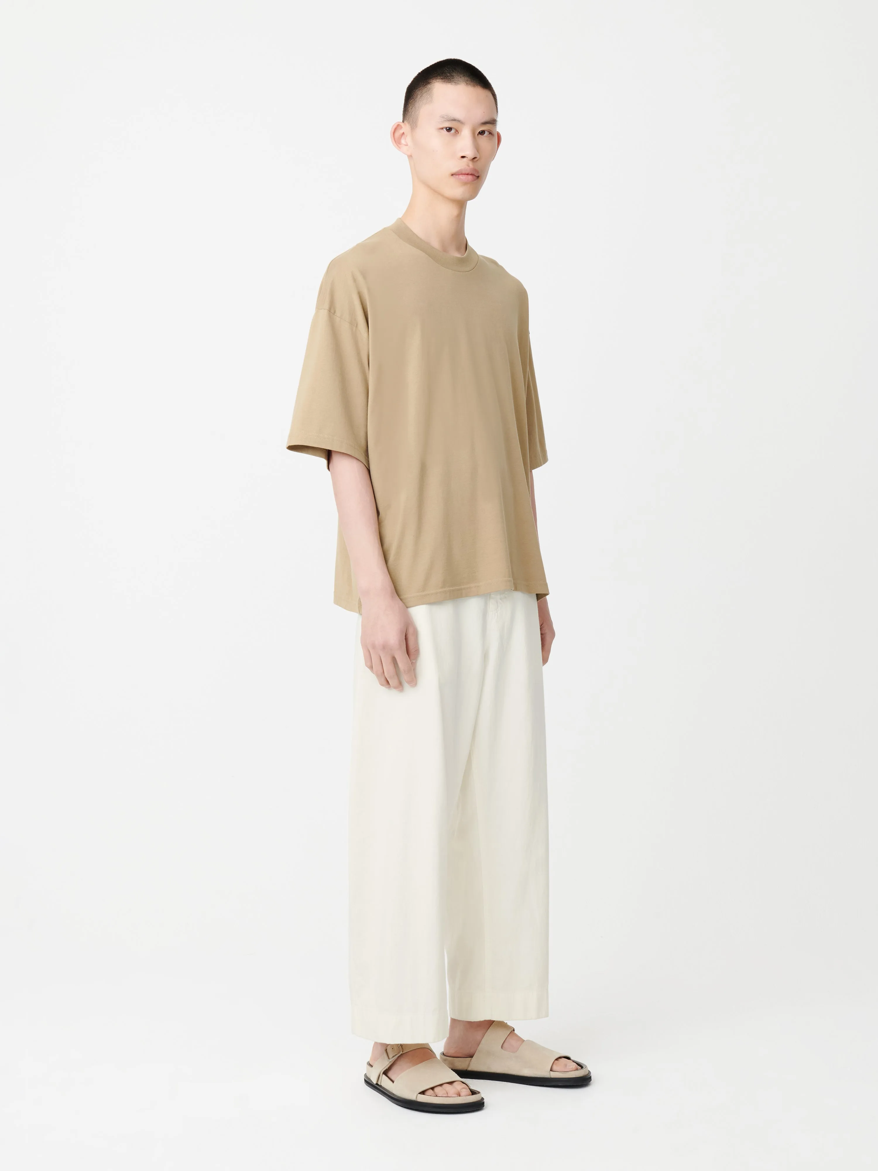 Piu T-Shirt in Sand sold by Studio Nicholson product image thumbnail 3