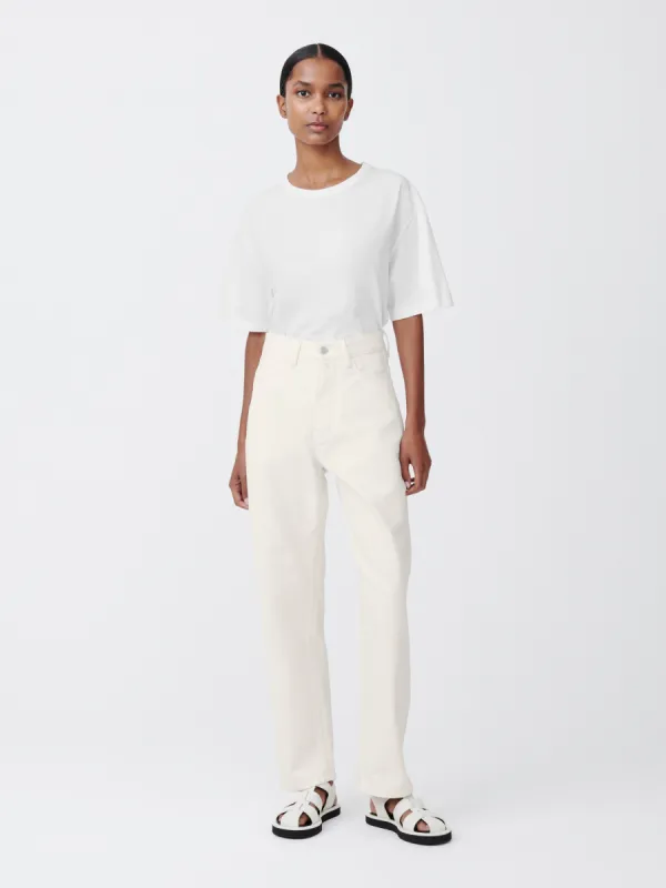Ruthe Denim Pant in Parchment sold by Studio Nicholson