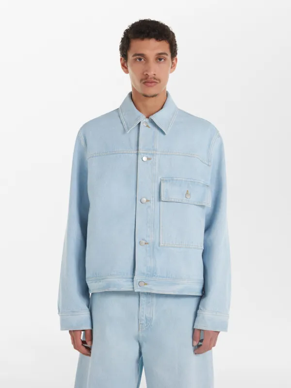 Petar Denim Jacket in Bleach Wash made by Studio Nicholson