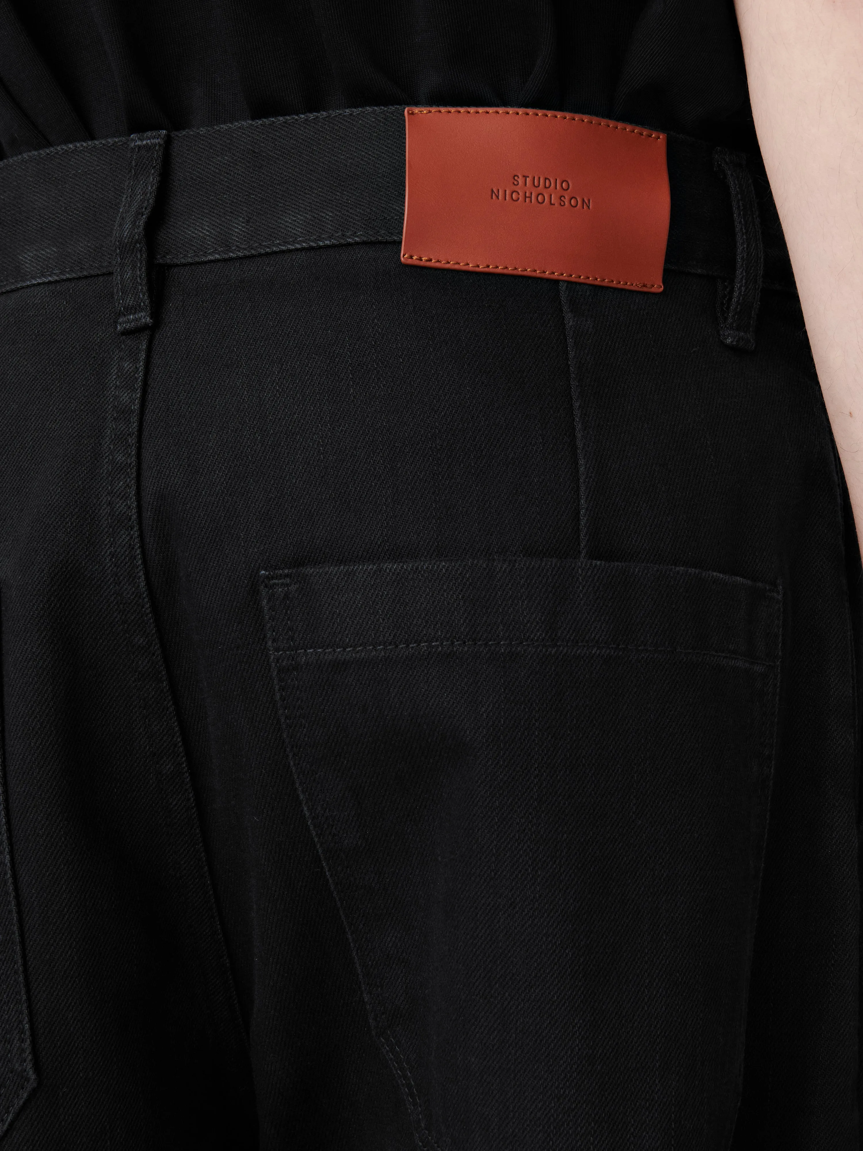 Puch Denim Pant in Black sold by Studio Nicholson product image thumbnail 5