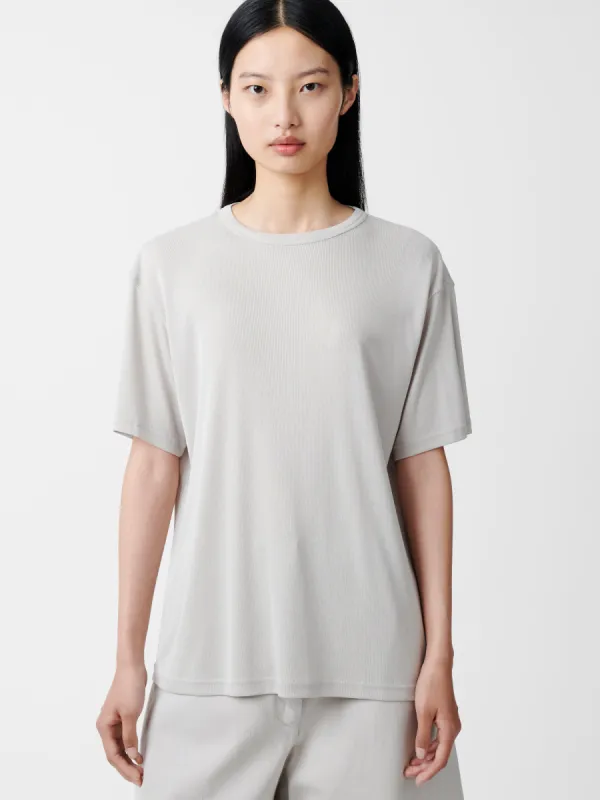 Rond T-shirt in Bone Grey sold by Studio Nicholson