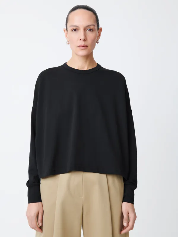 Loop Long Sleeve T-Shirt in Black made by Studio Nicholson