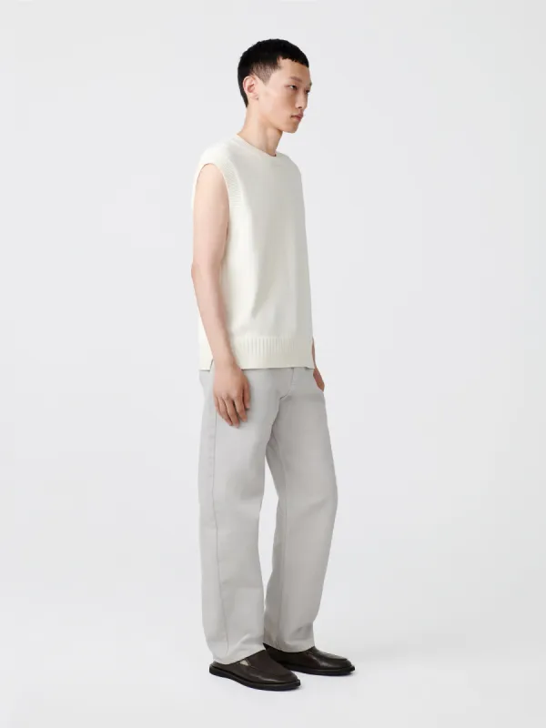 Reed Denim Pant in Bone Grey sold by Studio Nicholson