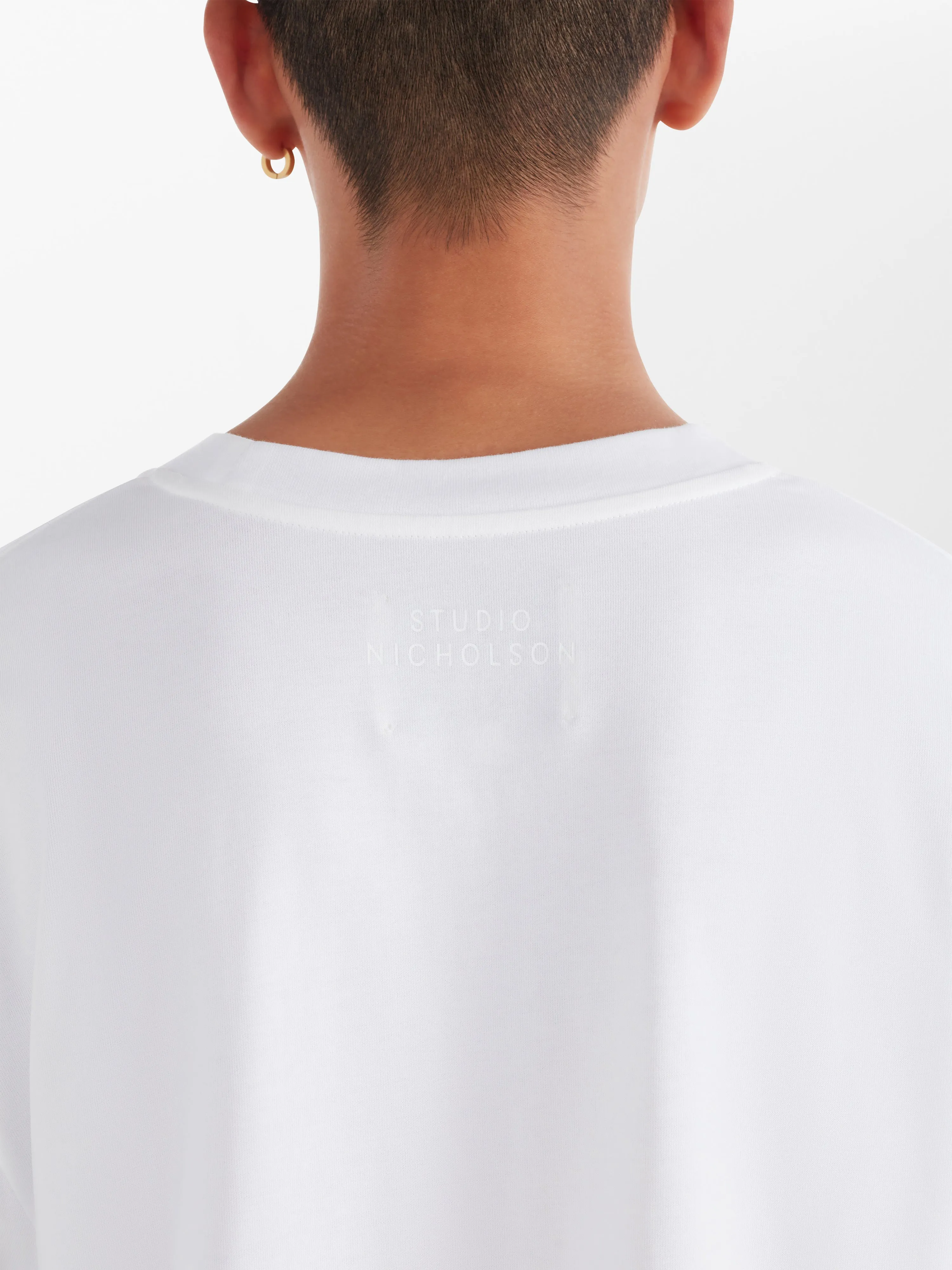 Lay T-Shirt in Optic White sold by Studio Nicholson product image thumbnail 5