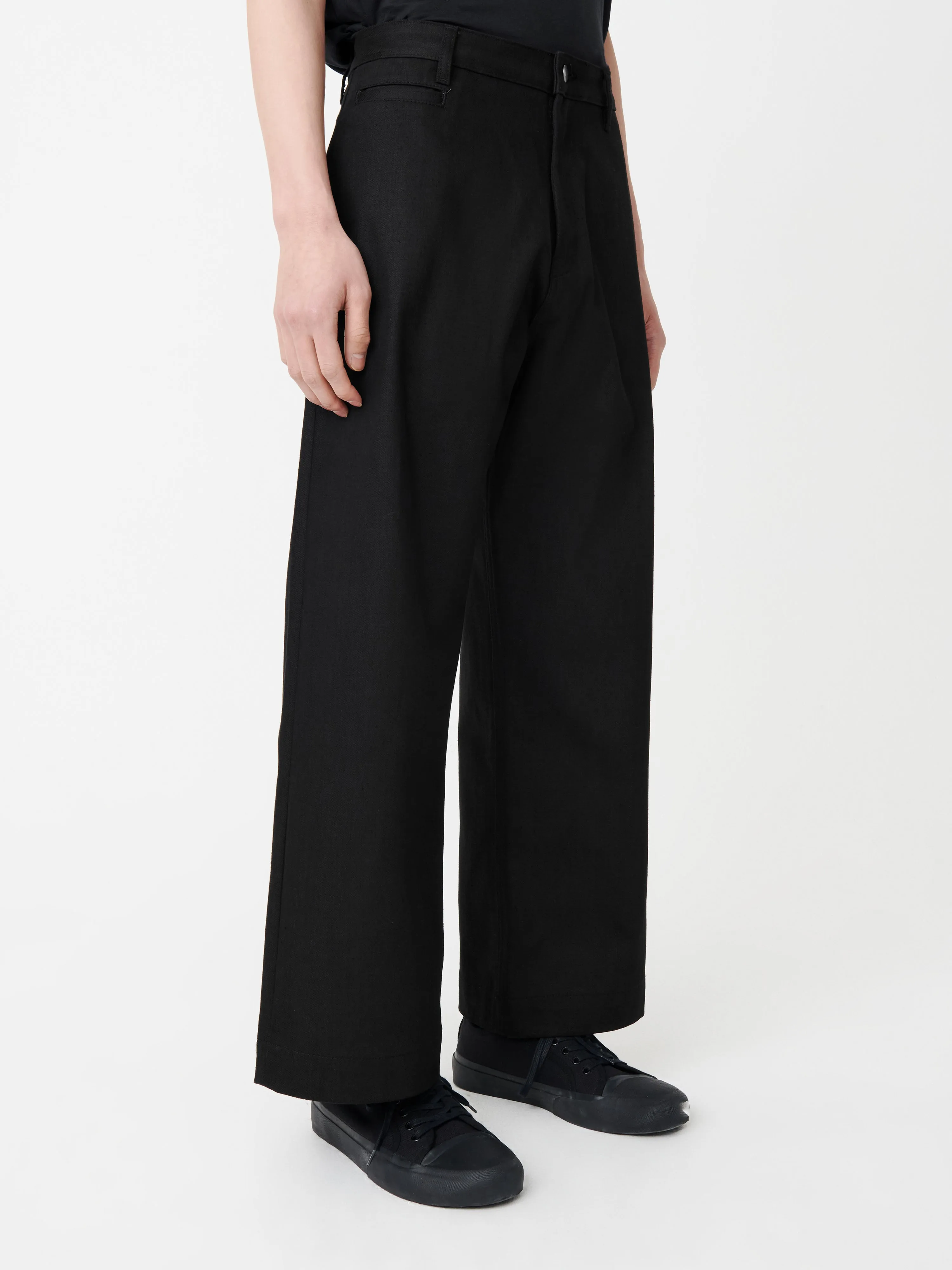 Pyad Selvedge Denim Pant in Black sold by Studio Nicholson product image thumbnail 2