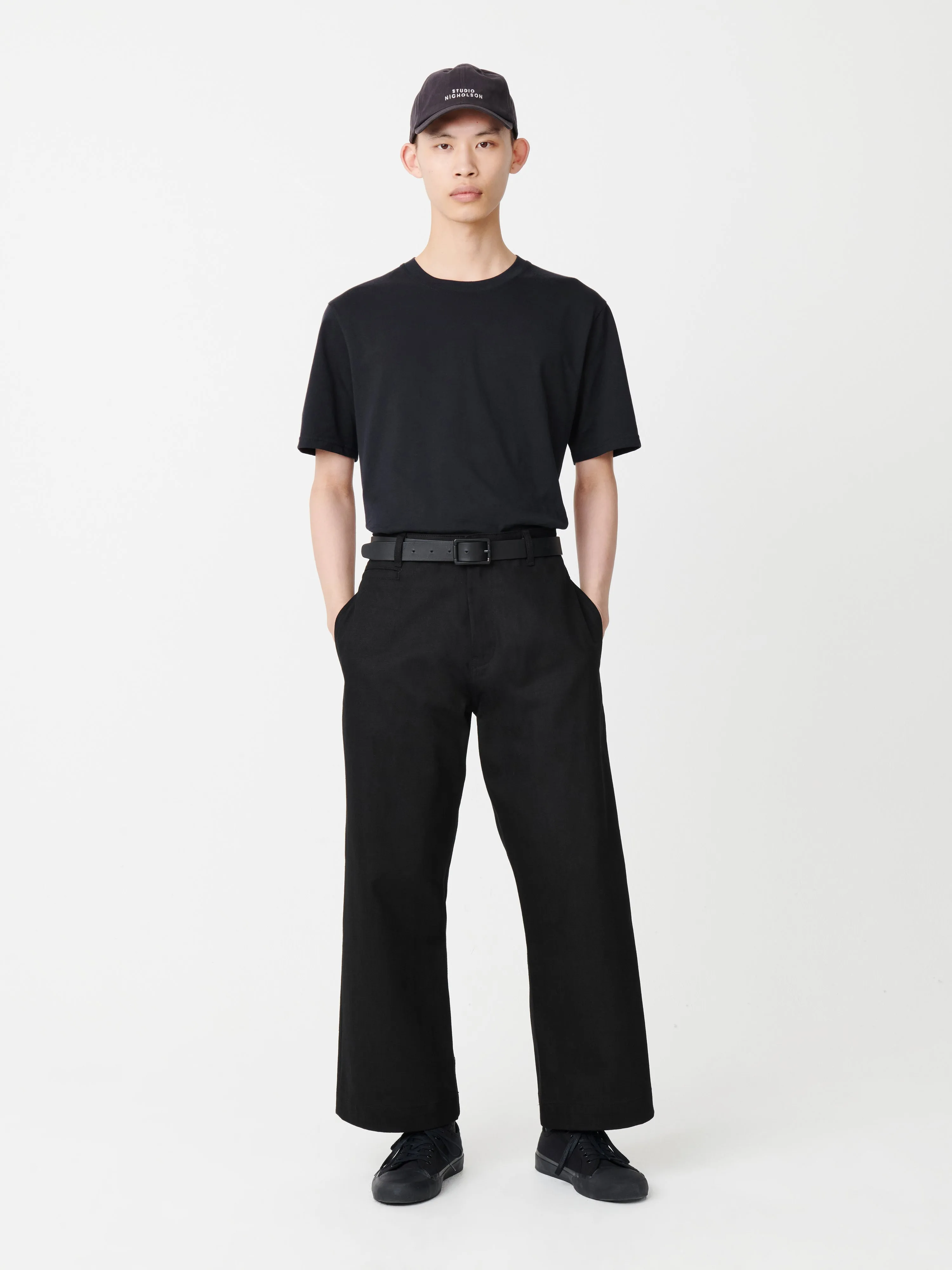 Pyad Selvedge Denim Pant in Black sold by Studio Nicholson