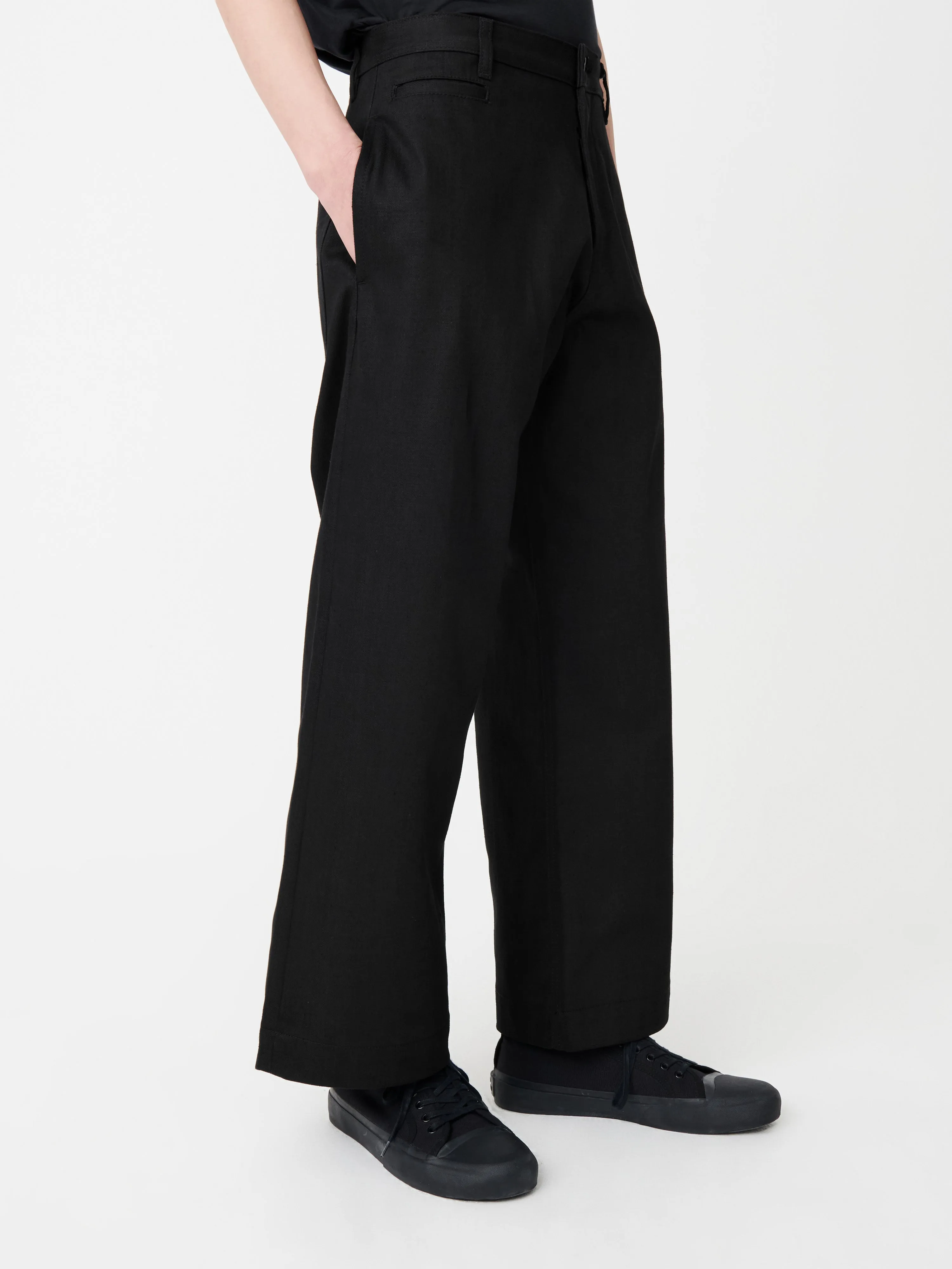 Pyad Selvedge Denim Pant in Black sold by Studio Nicholson product image thumbnail 3