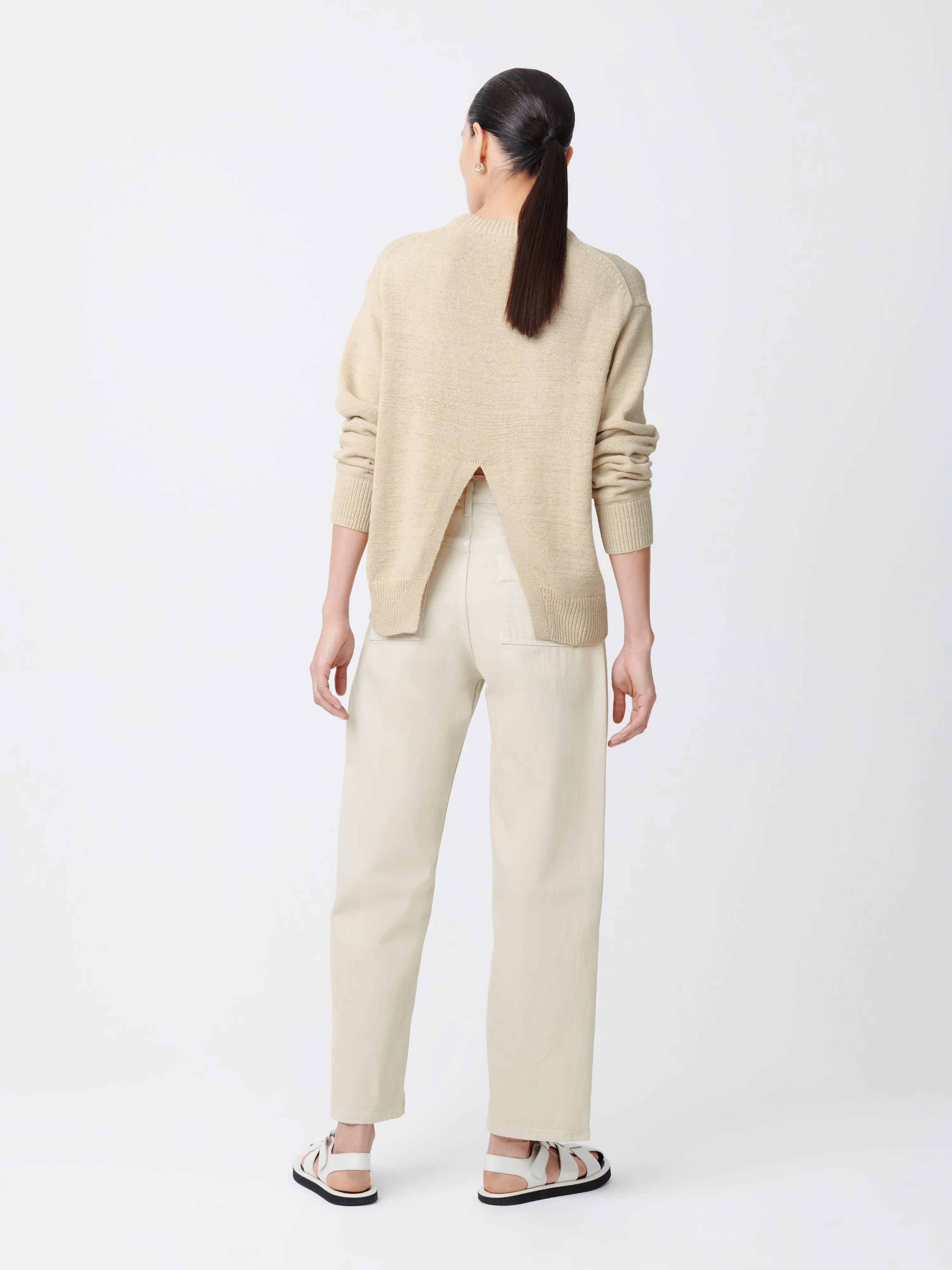Ruthe Denim Pant in Dove sold by Studio Nicholson product image thumbnail 3