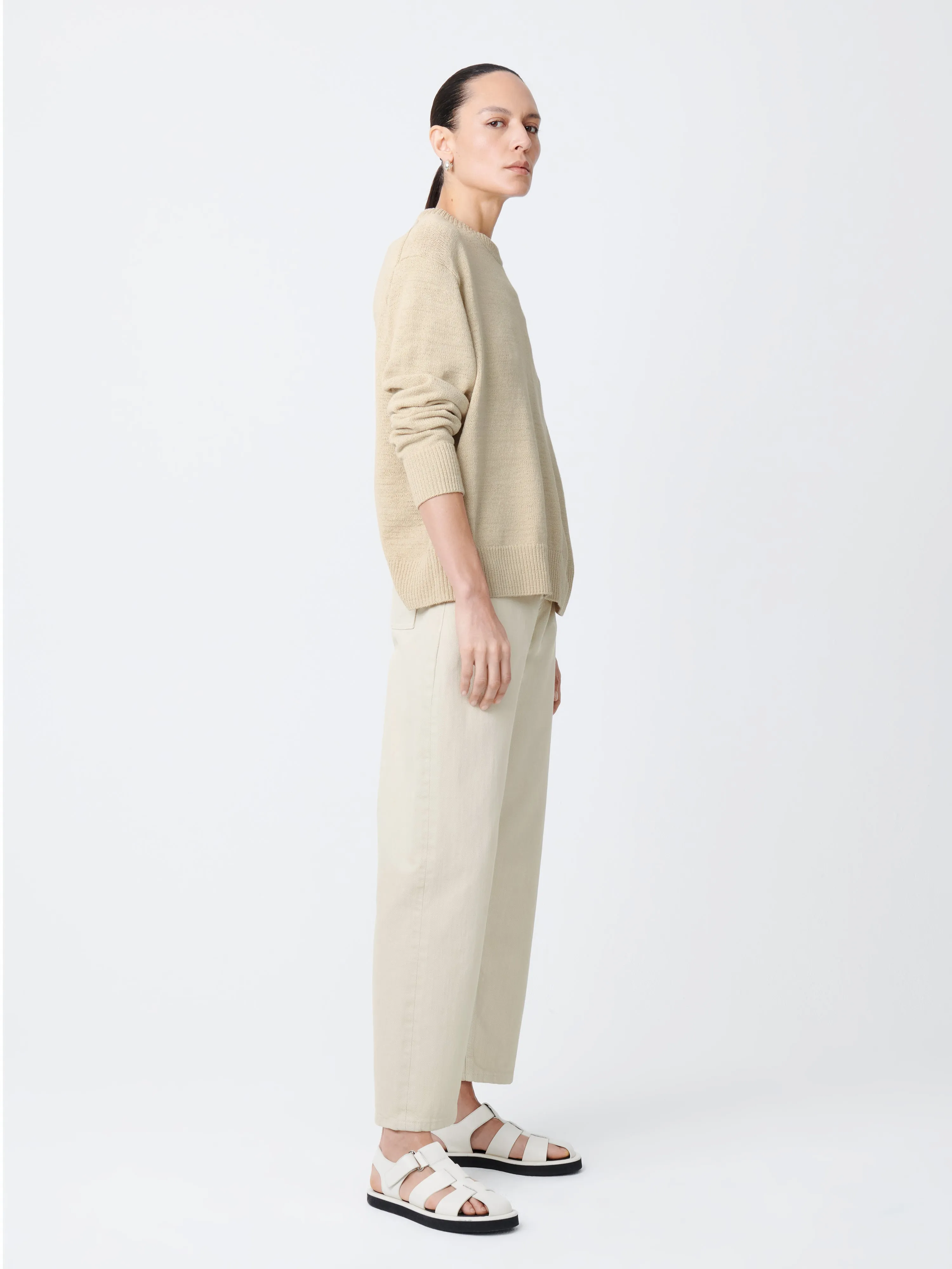 Ruthe Denim Pant in Dove sold by Studio Nicholson product image thumbnail 2