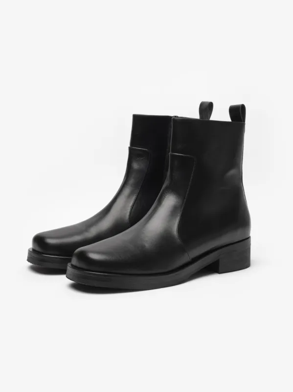 Men's Square Boot in Black sold by Studio Nicholson