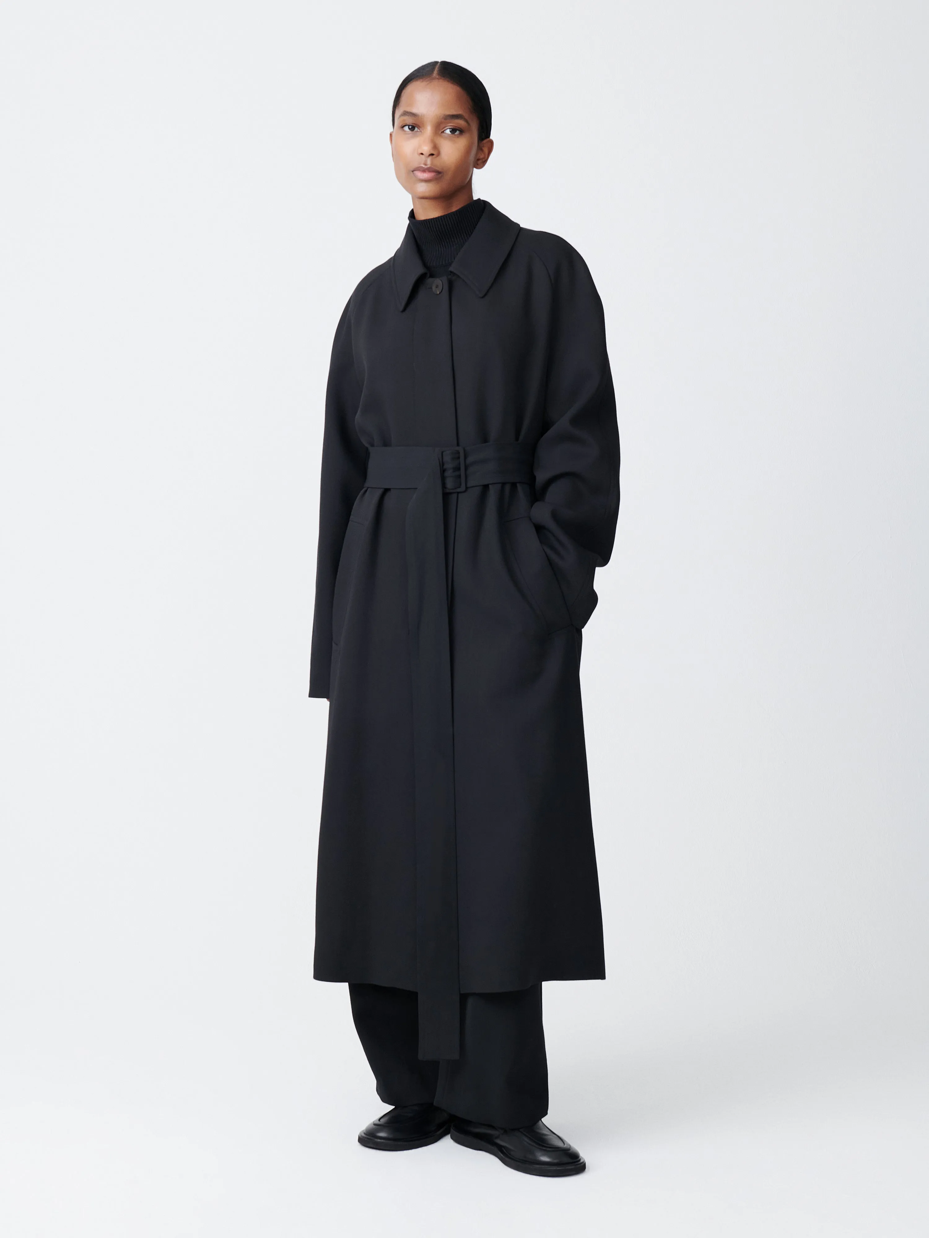 Denali Coat in Darkest Navy sold by Studio Nicholson