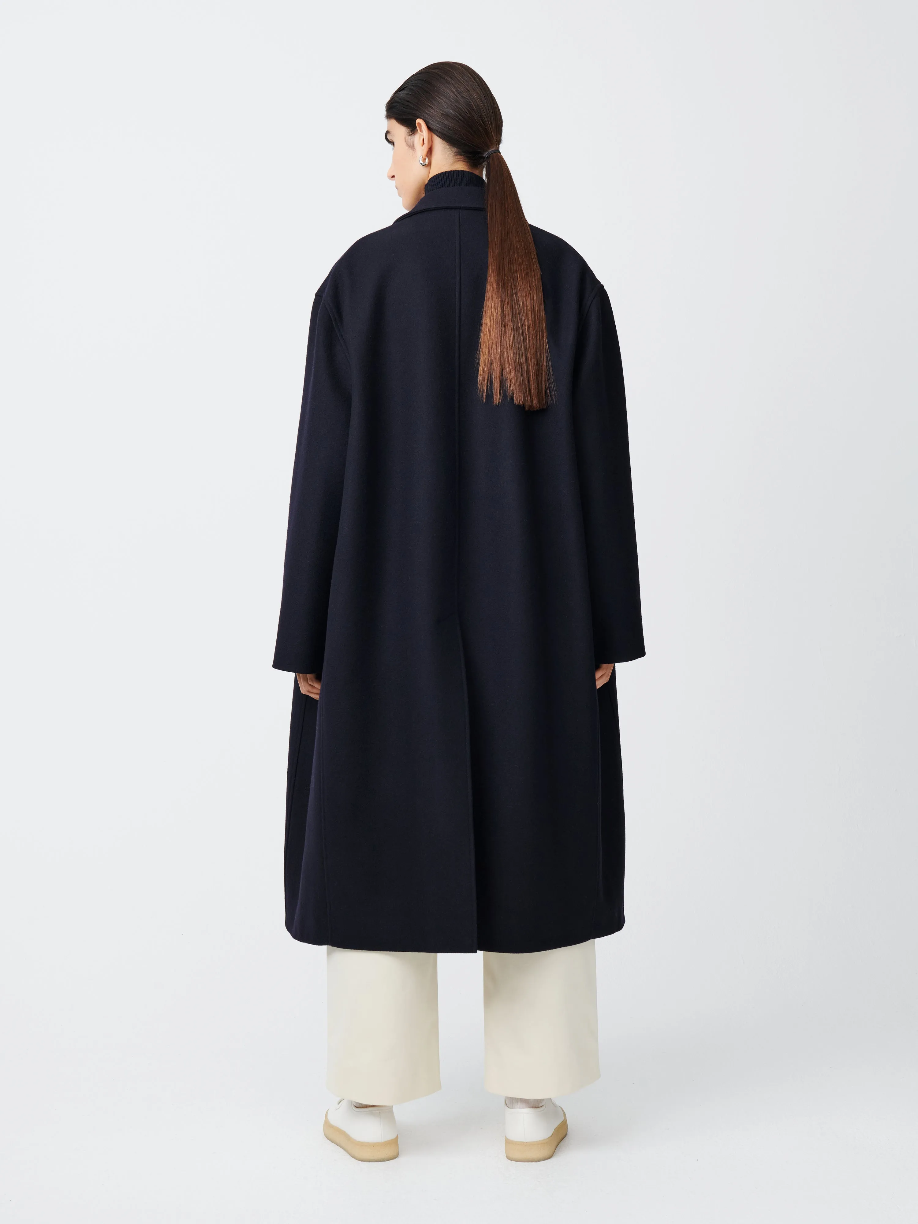 Ria Coat in Dark Navy sold by Studio Nicholson product image thumbnail 3