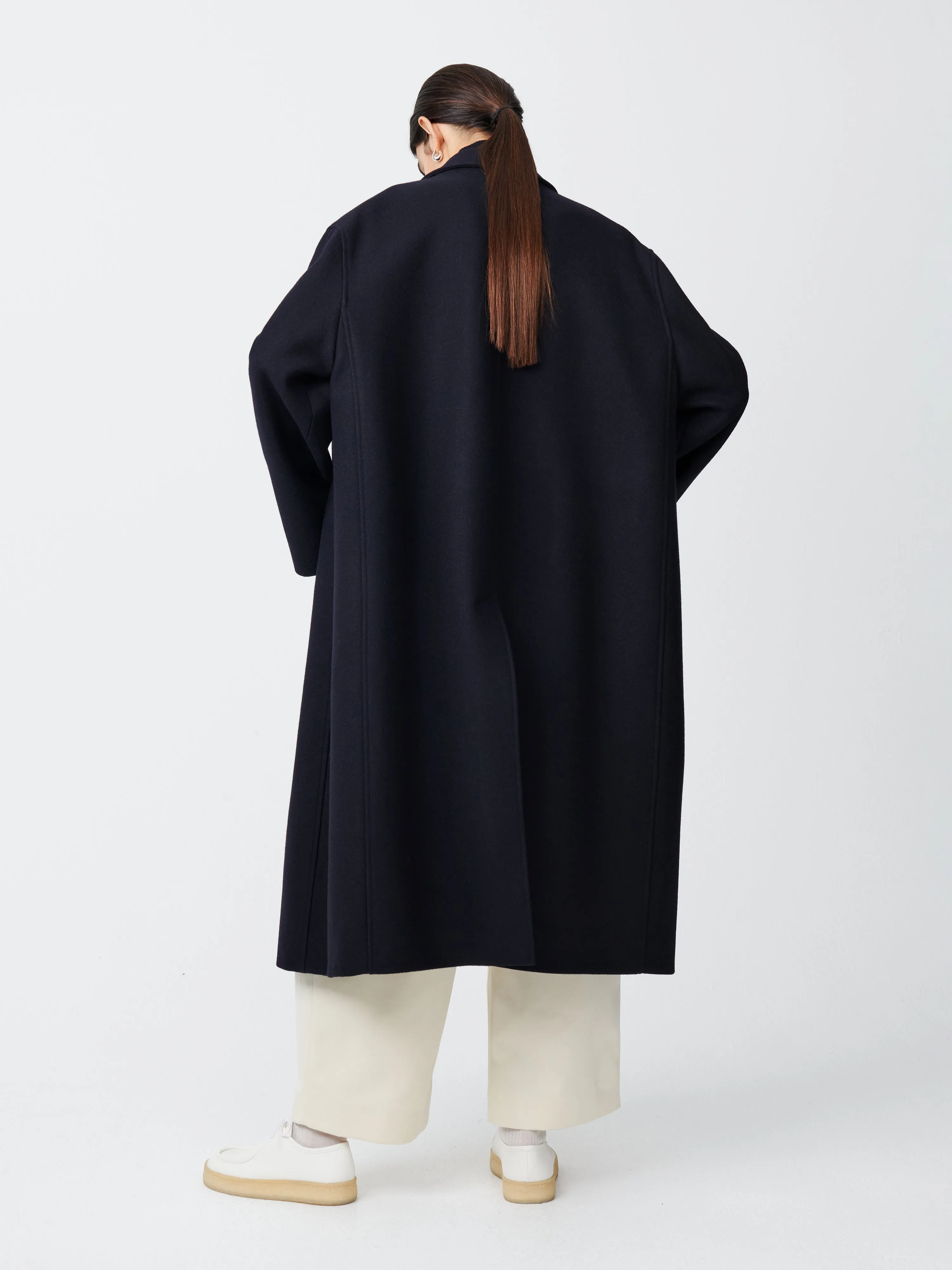 Ria Coat in Dark Navy sold by Studio Nicholson product image thumbnail 2