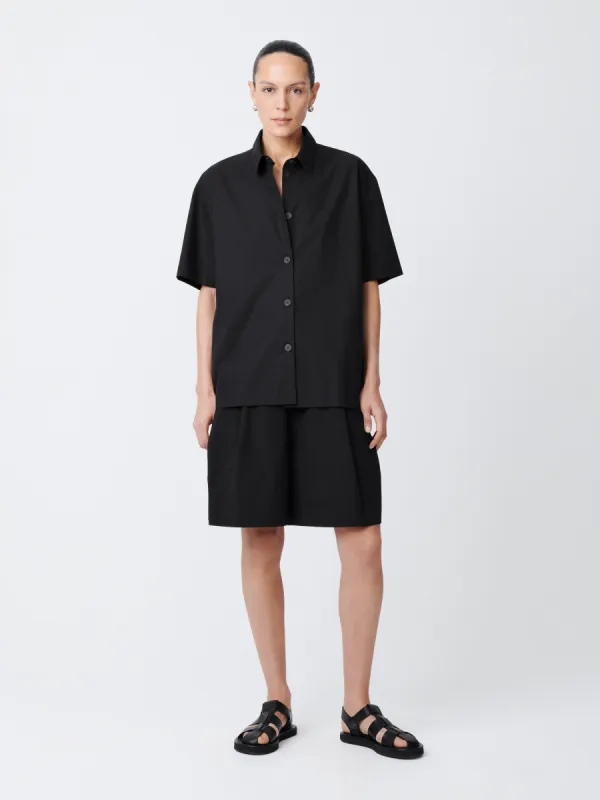 Piero Shirt in Black made by Studio Nicholson