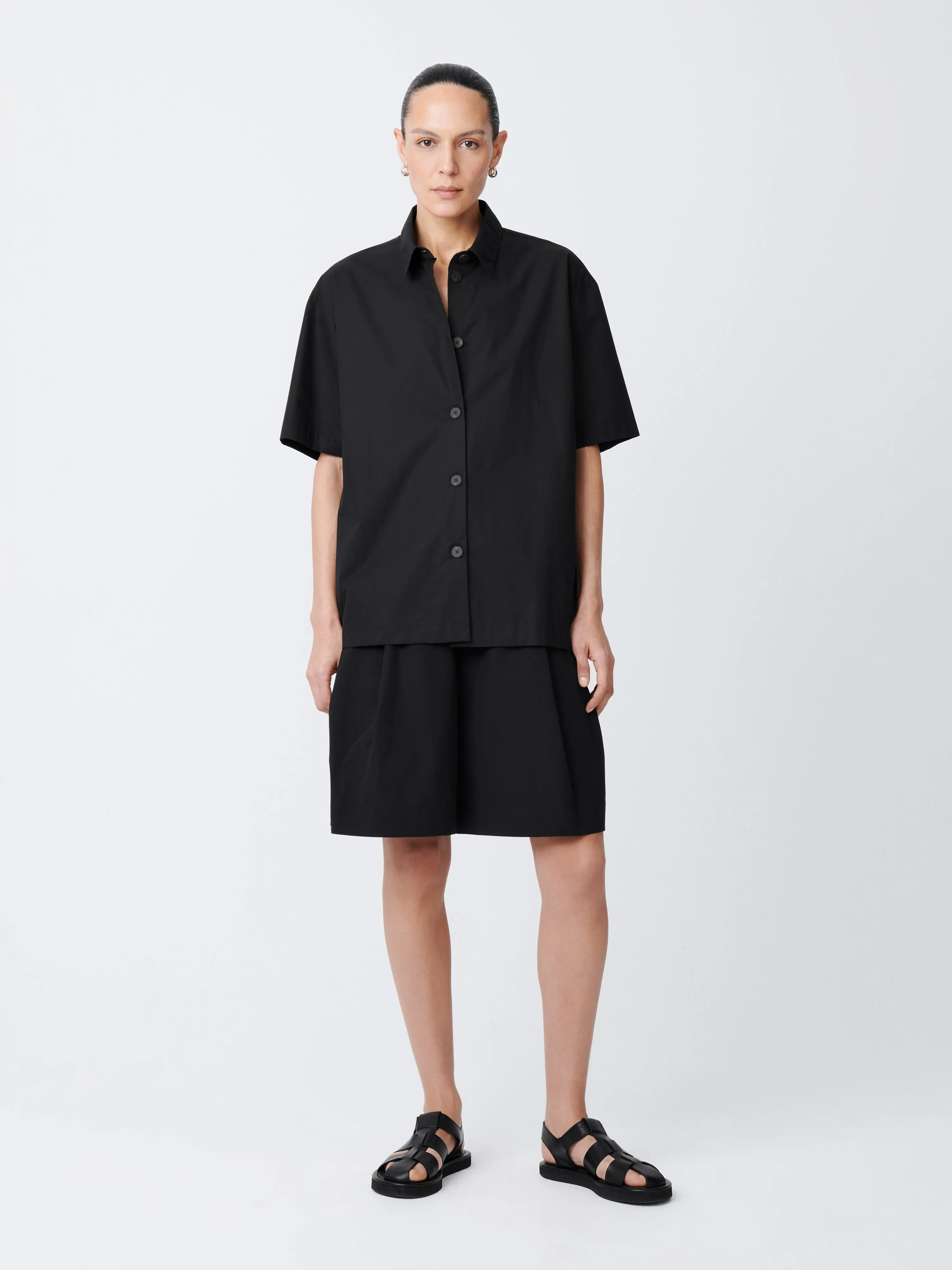 Piero Shirt in Black sold by Studio Nicholson