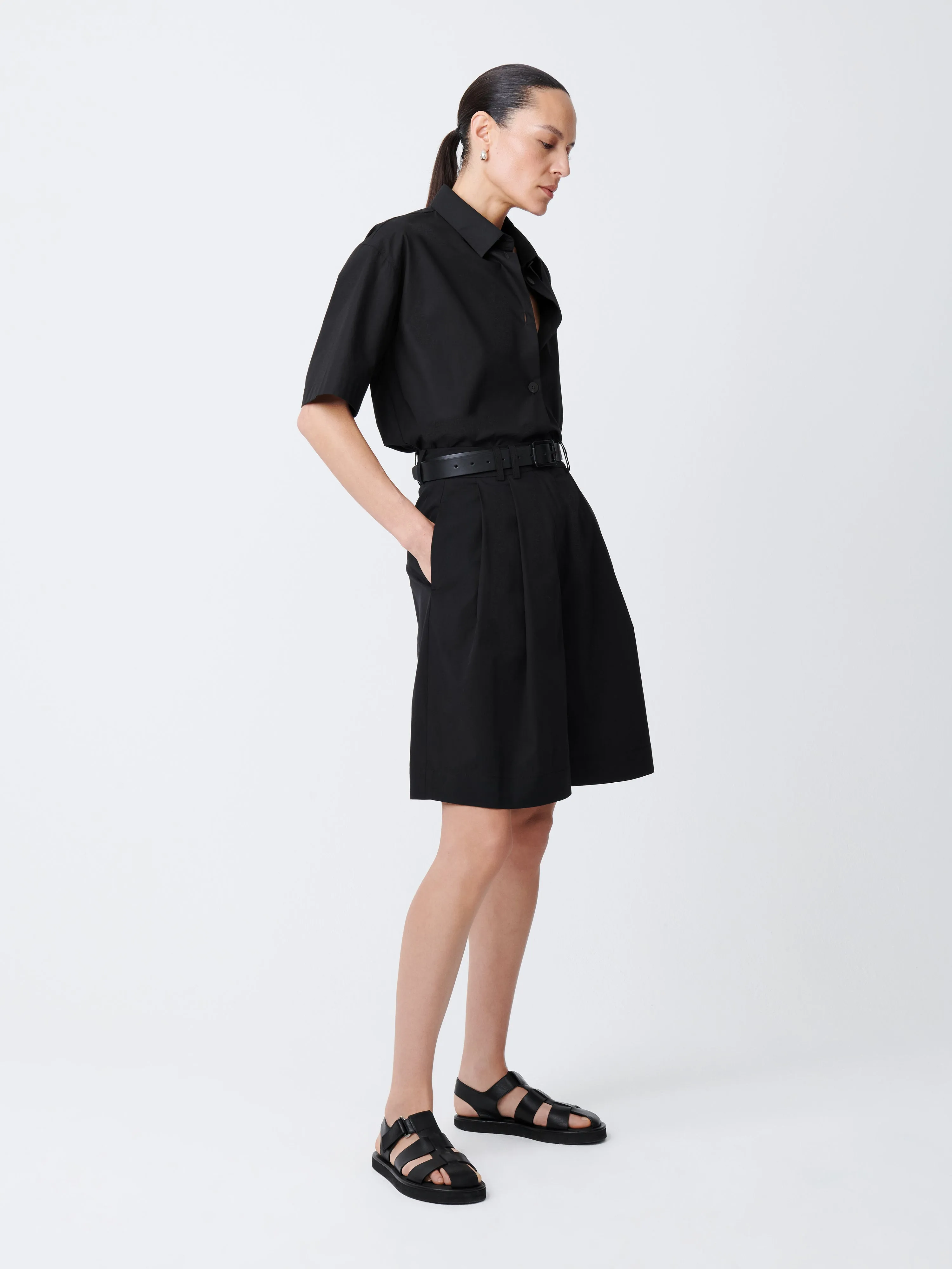 Piero Shirt in Black sold by Studio Nicholson product image thumbnail 2