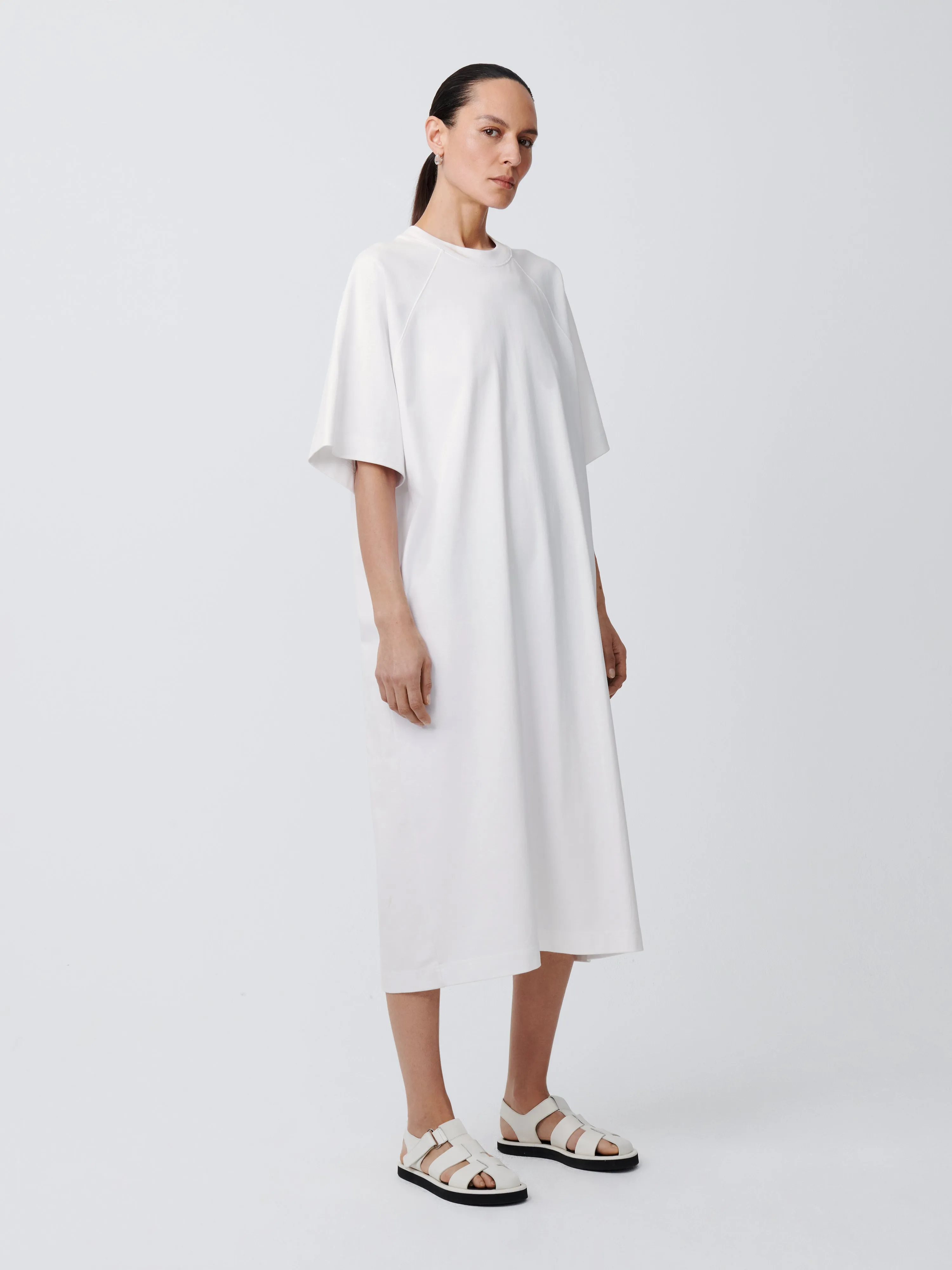 Stokes Dress in White sold by Studio Nicholson product image thumbnail 3
